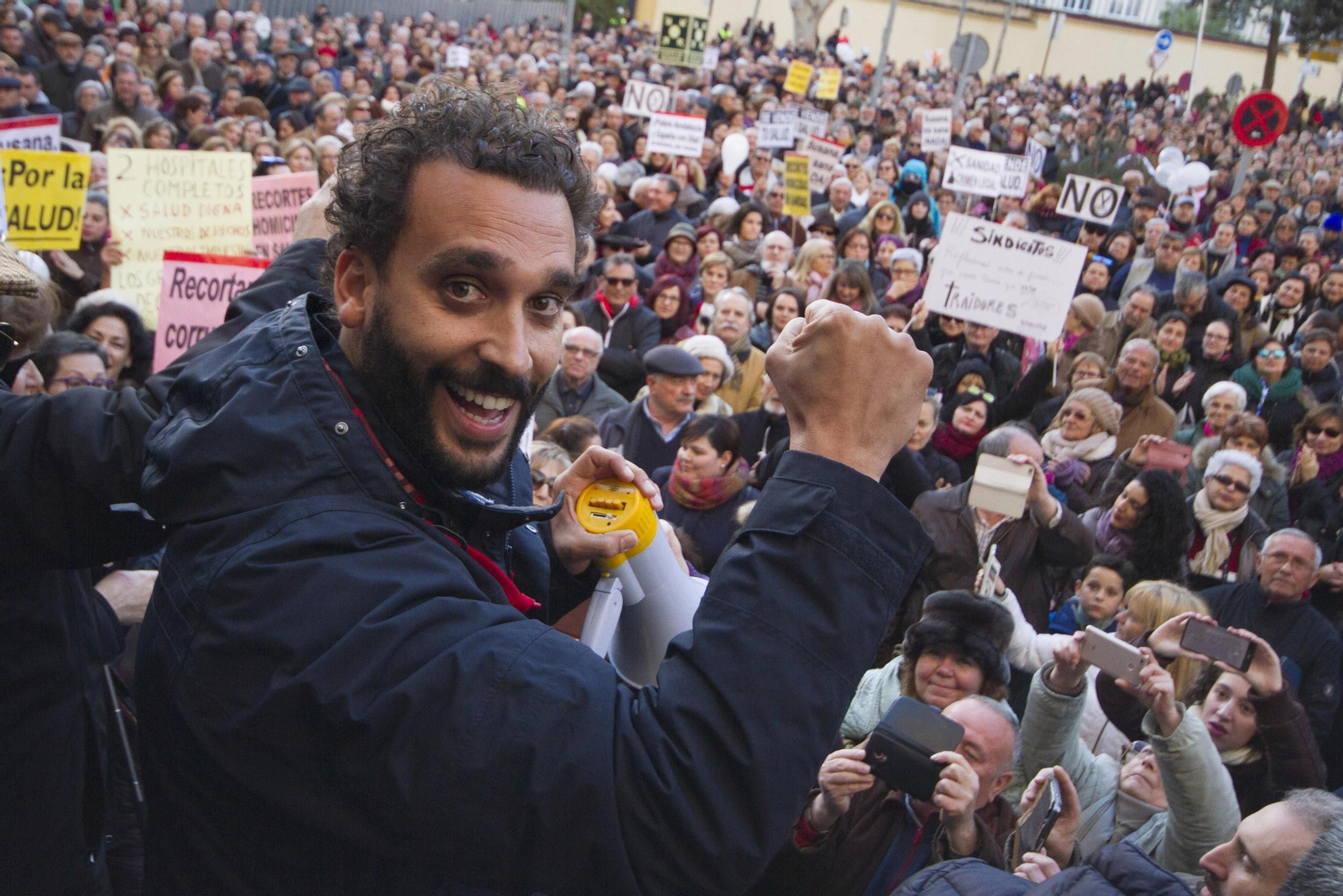 Llevó sus protestas a distintos puntos de Andalucía