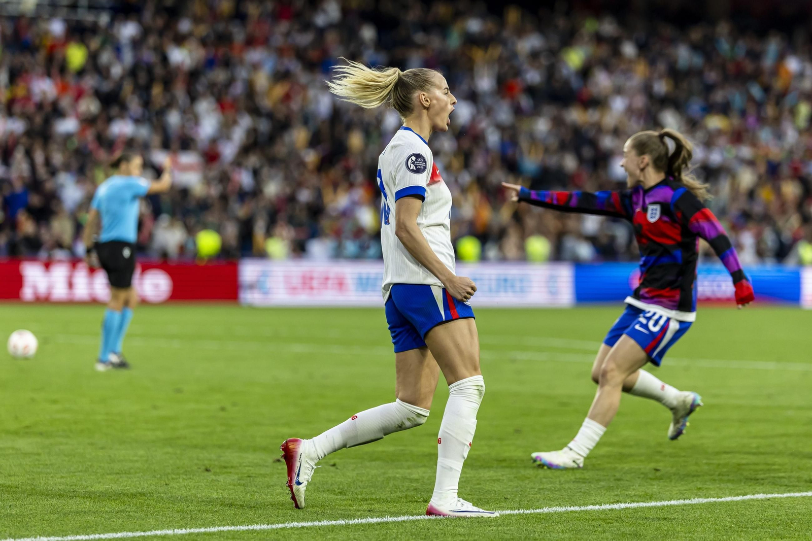 Las mejores imágenes de la final España - Inglaterra de la Eurocopa femenina