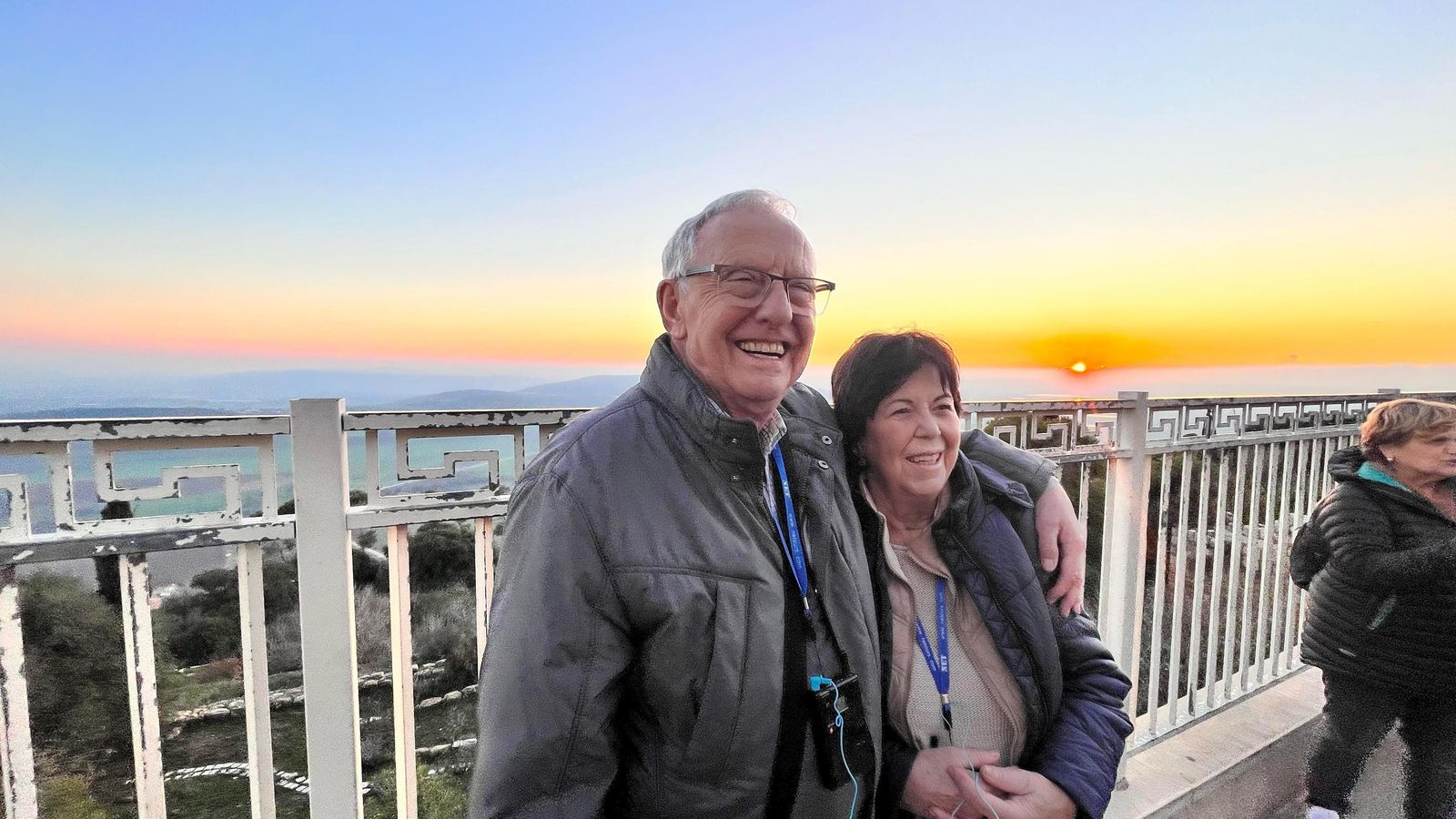 Consuelo junto a su marido Carlos en un viaje reciente a Israel.