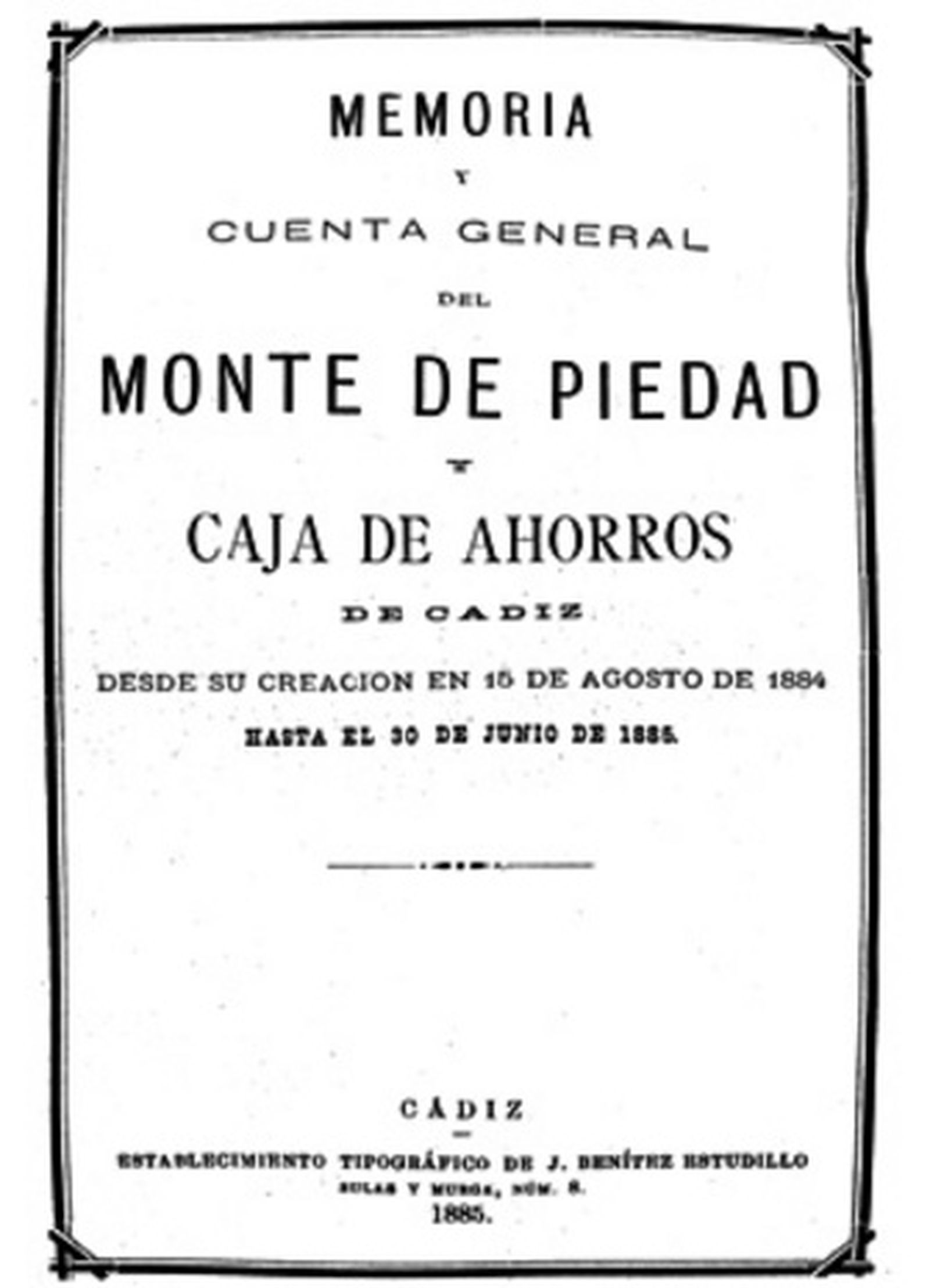 Las primeras documentaciones oficiales de la recién inaugurada entidad bancaria.