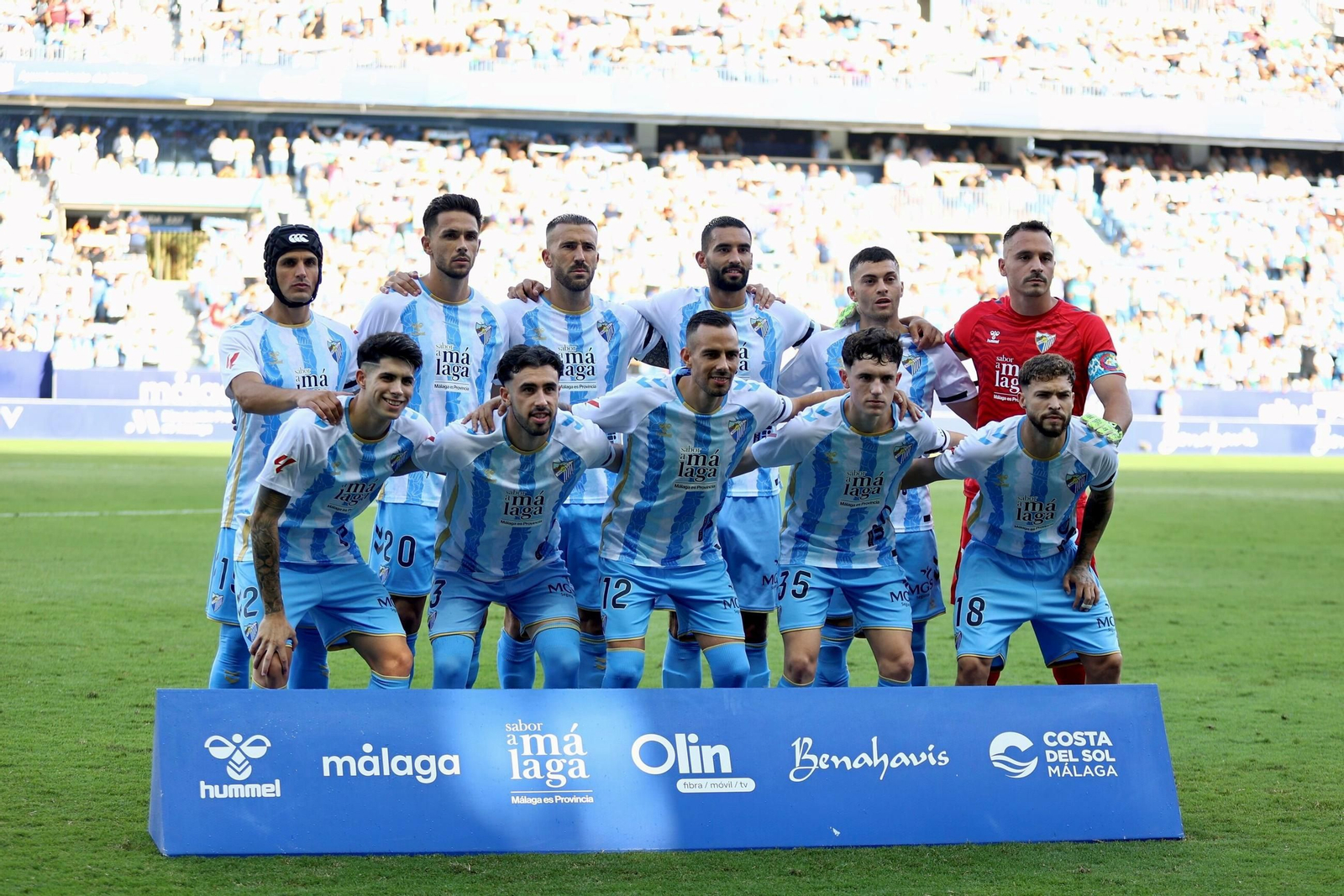 Once del Málaga ante el Huesca