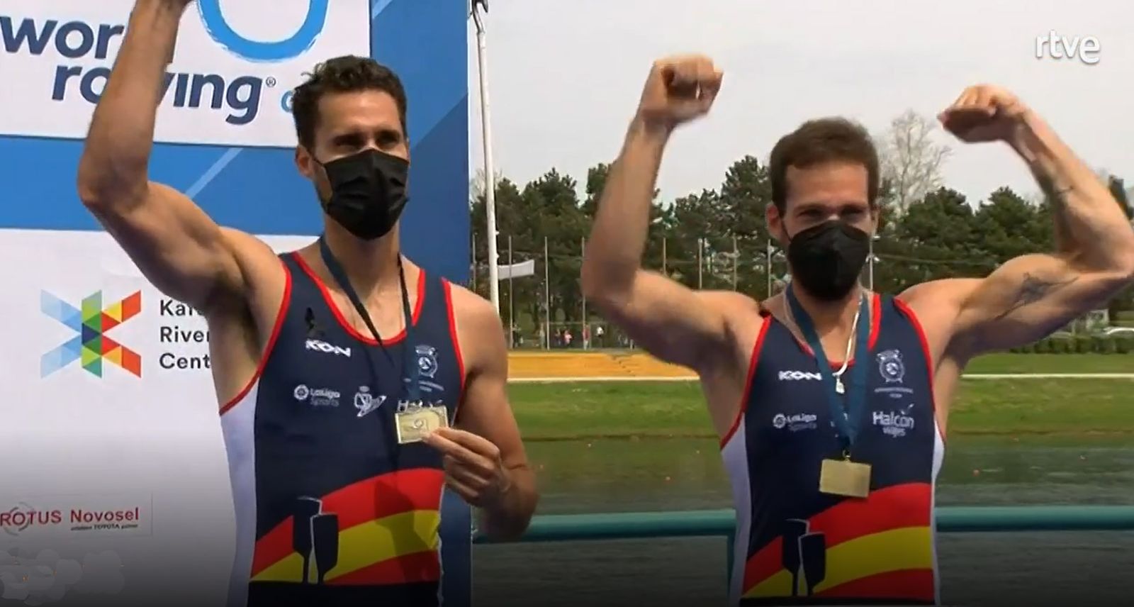 Jaime Canalejo y Javier García, en el podio.