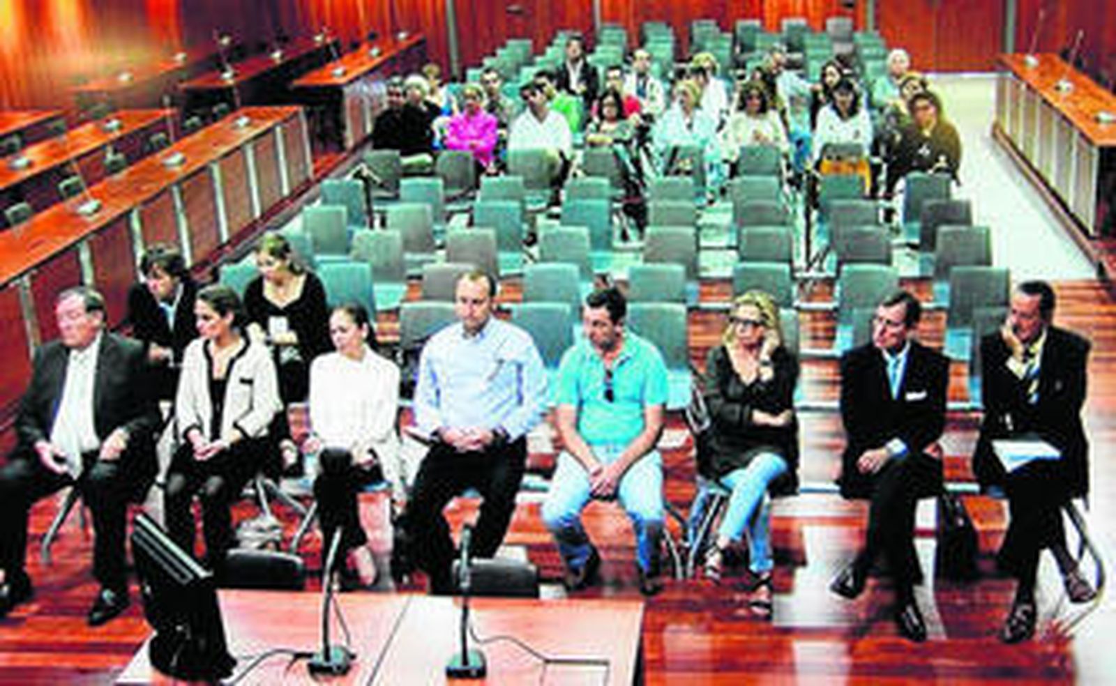 Una imagen de archivo de varios de los acusados por blanqueo.