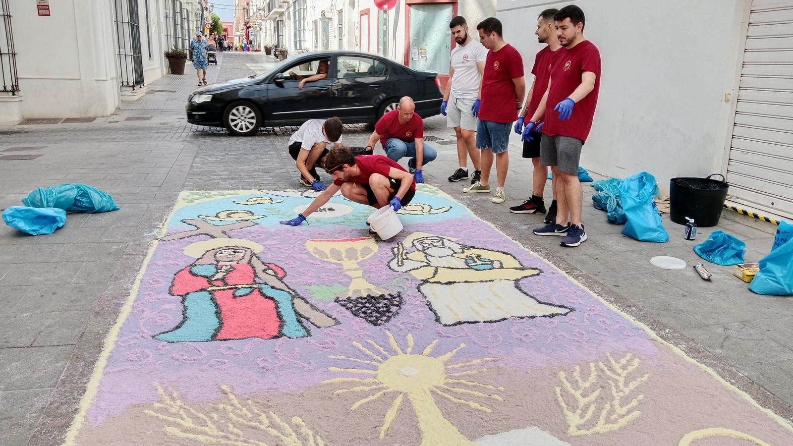 Altares y alfombras del Corpus en San Fernando: Medinaceli, primer premio