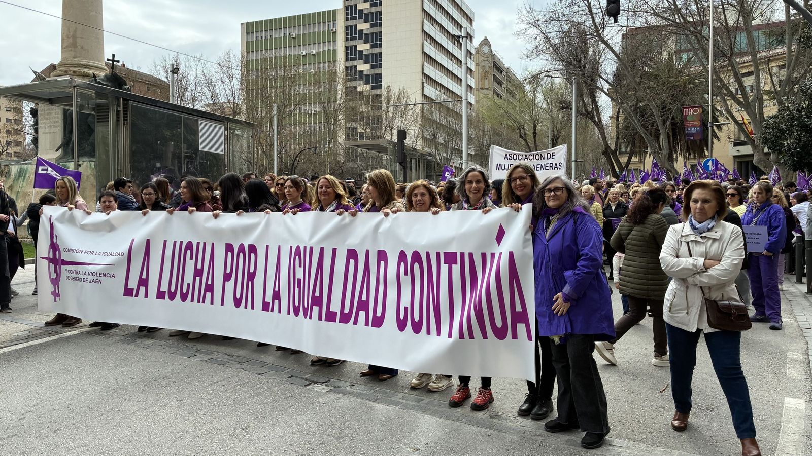 Manifestación del Día de la Mujer en Jaén.