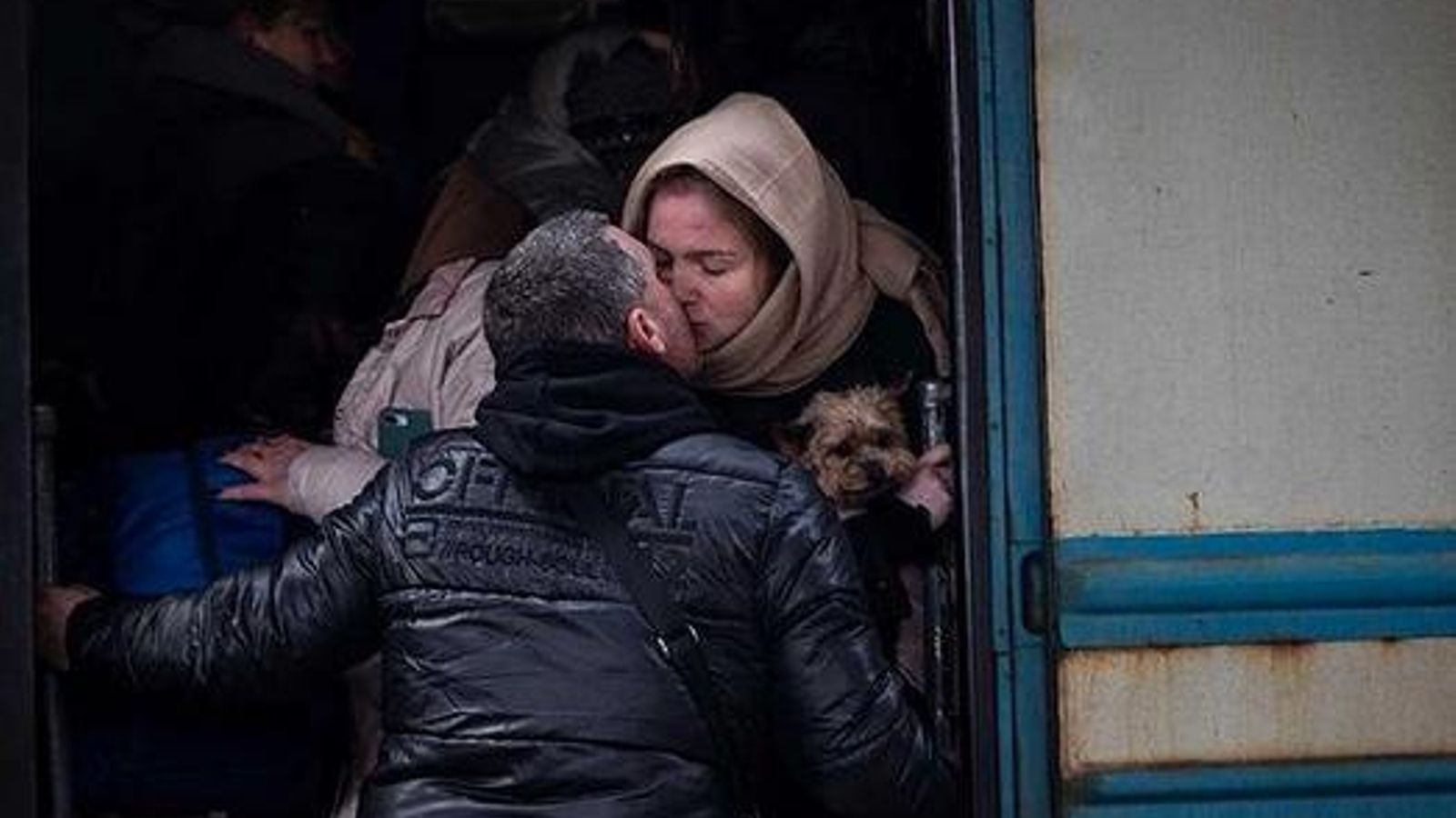 Despedida en el tren