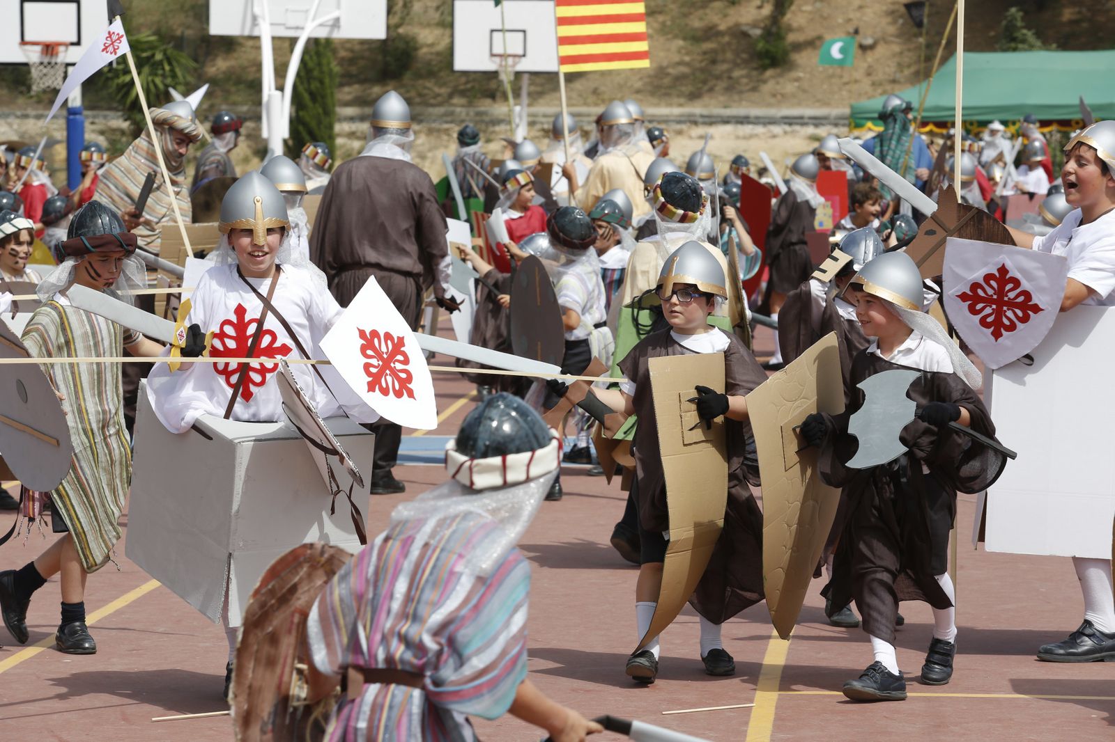 La Batalla de las Navas de Tolosa escenificada por los alumnos de El Romeral