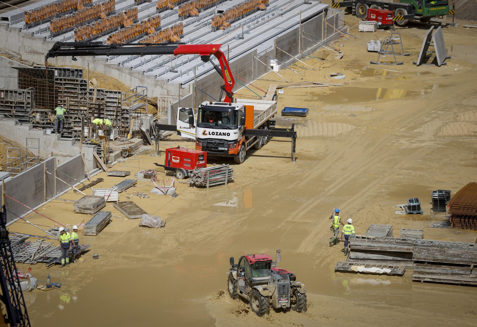 Las obras del Estadio de la Cartuja, todas las fotos