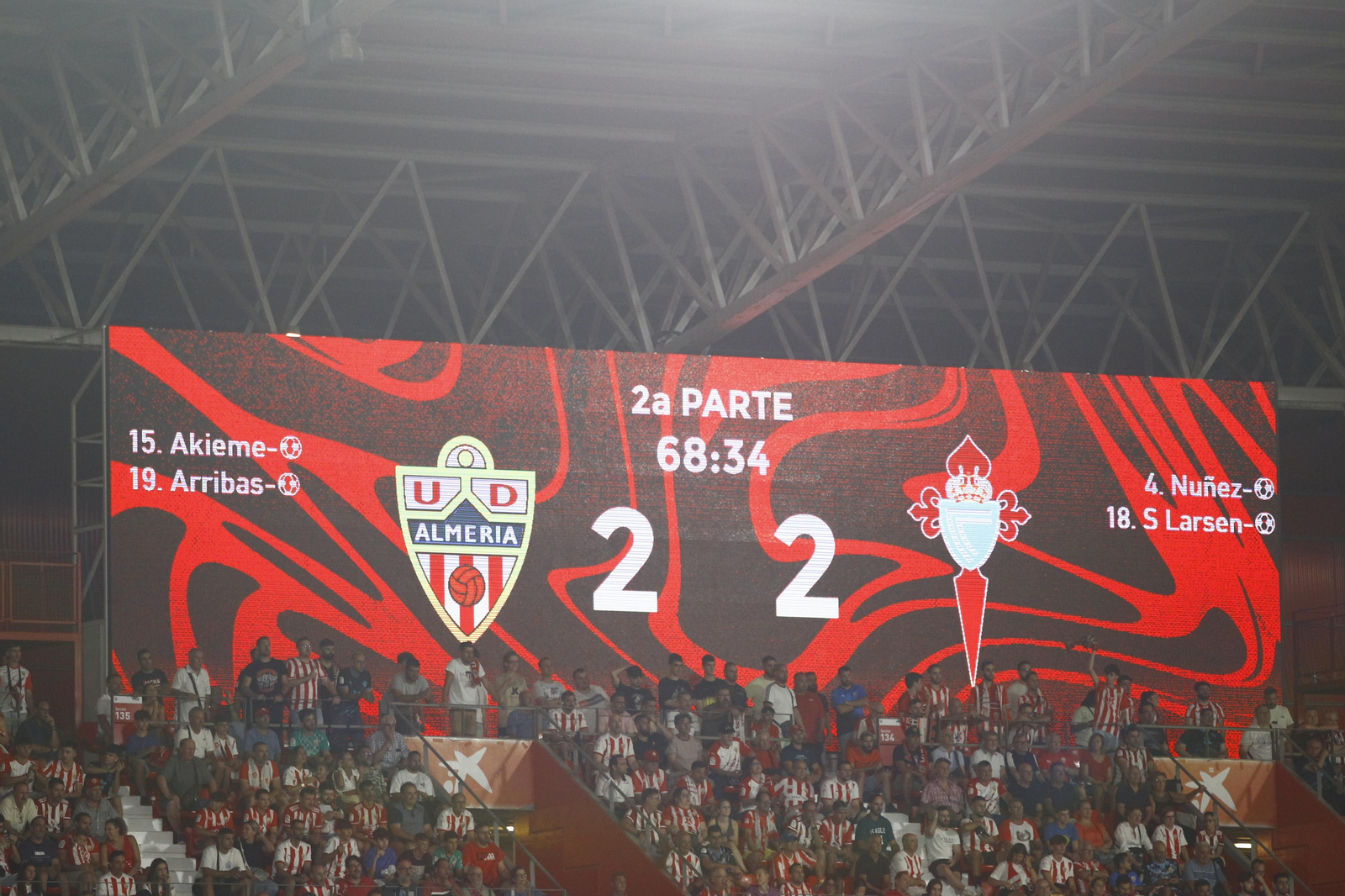 Imágenes del partido U.D. Almería-Real Club Celta de Vigo