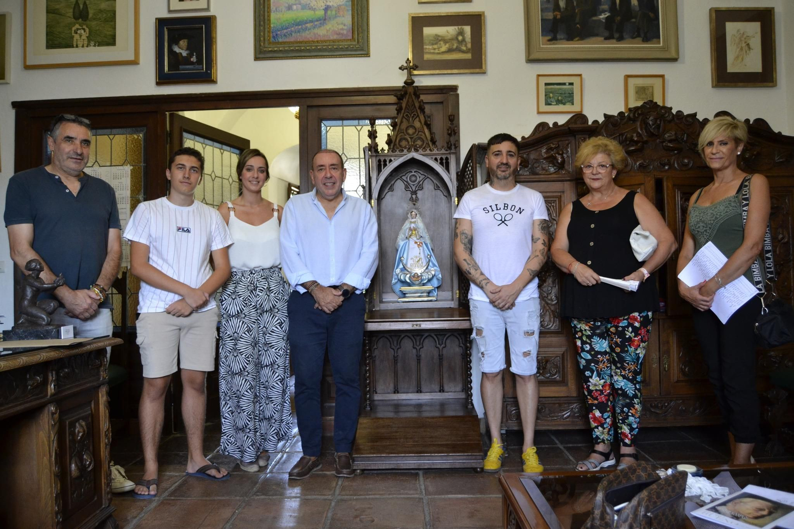 Restauración de la Virgen de la Inmaculada encontrada en Villa del Río