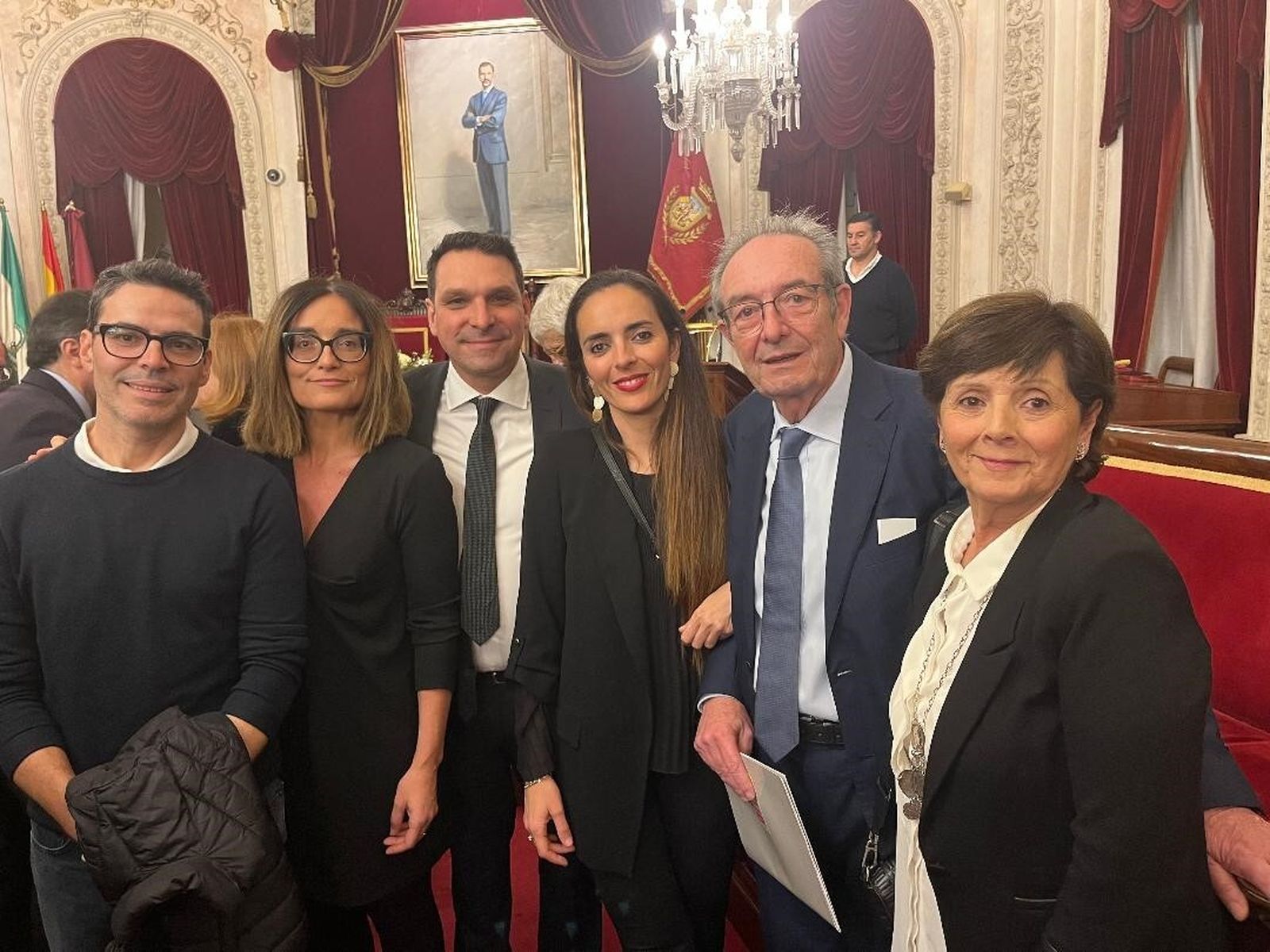Paulino Escribano, Lorena Benot, Antonio Jiménez, Lucía y Rafael Benot y Esperanza Peinado.