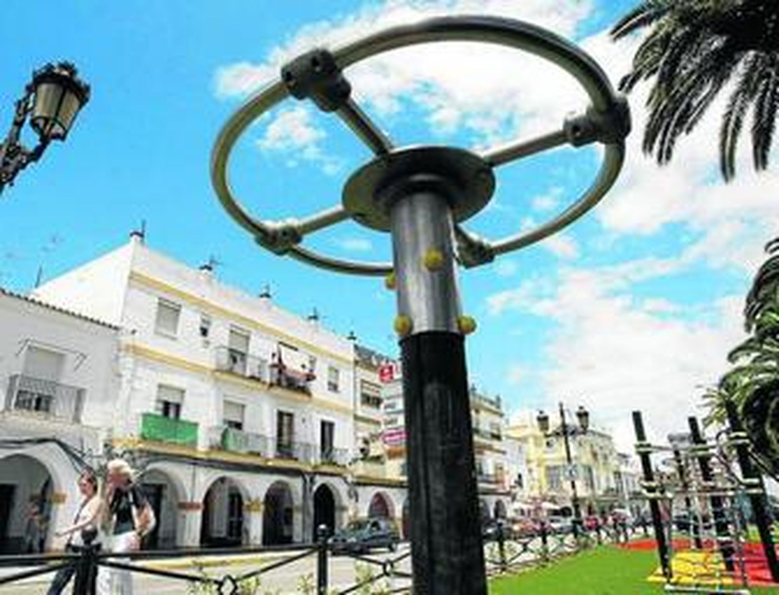 Imagen de la nueva zona de juegos del Parque Calderón, recientemente remodelada.