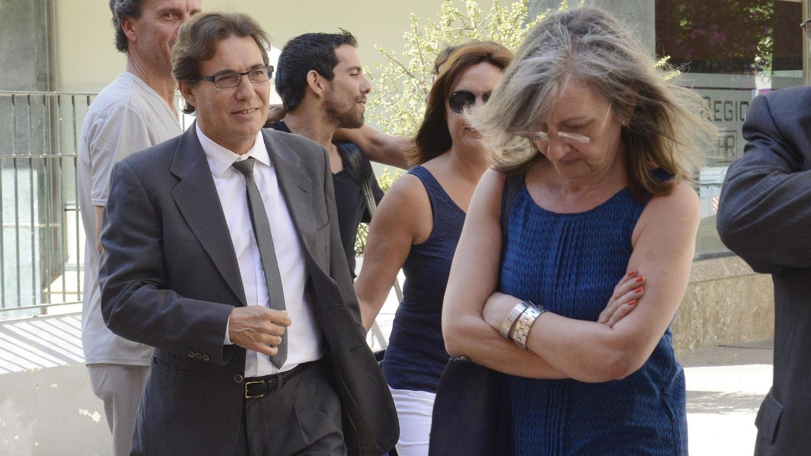 Teodoro Garrido, acudiendo a declarar en el juzgado de Cádiz por el caso Bahía Competitiva en 2017