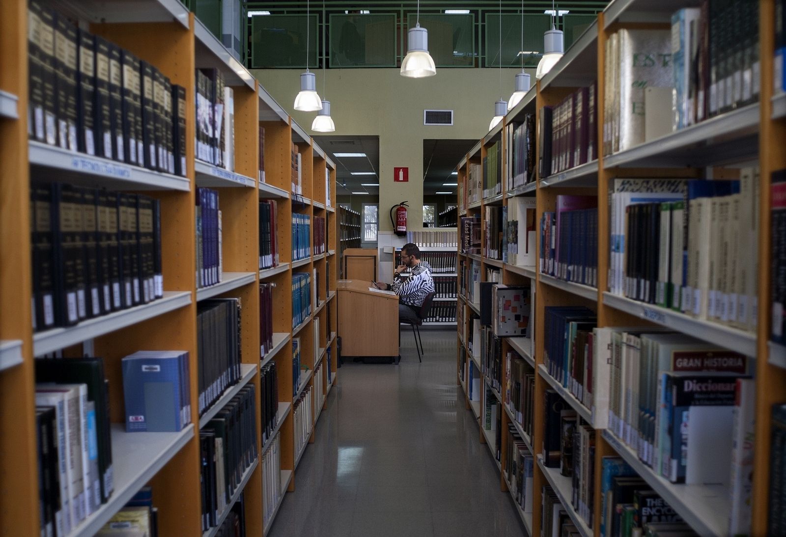Interior de la Biblioteca Central.