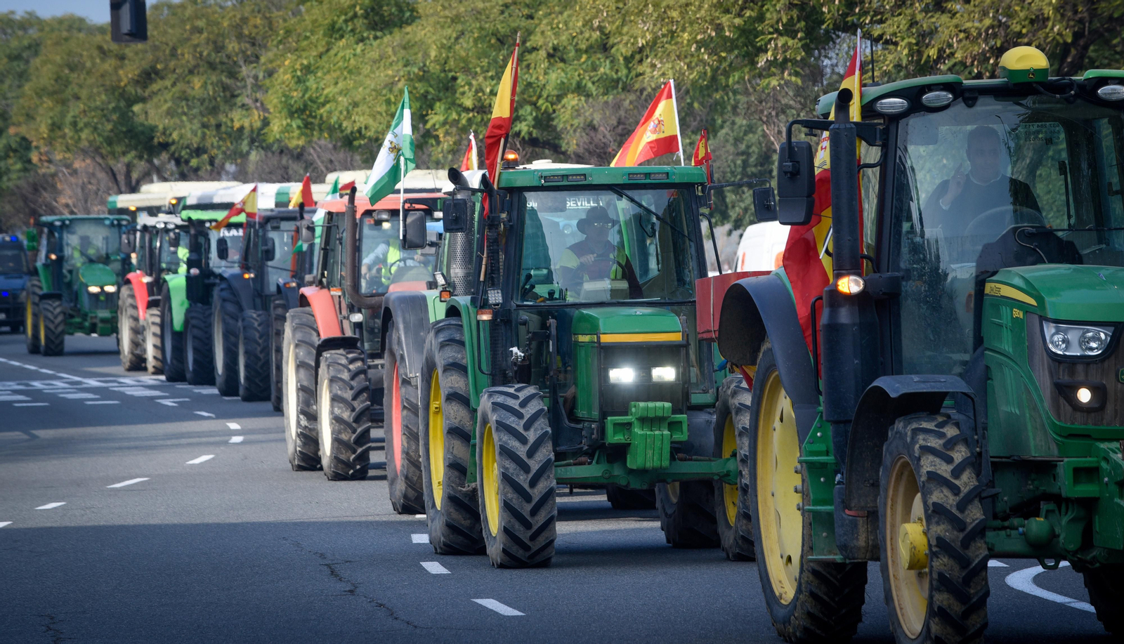 Tractorada en Sevilla