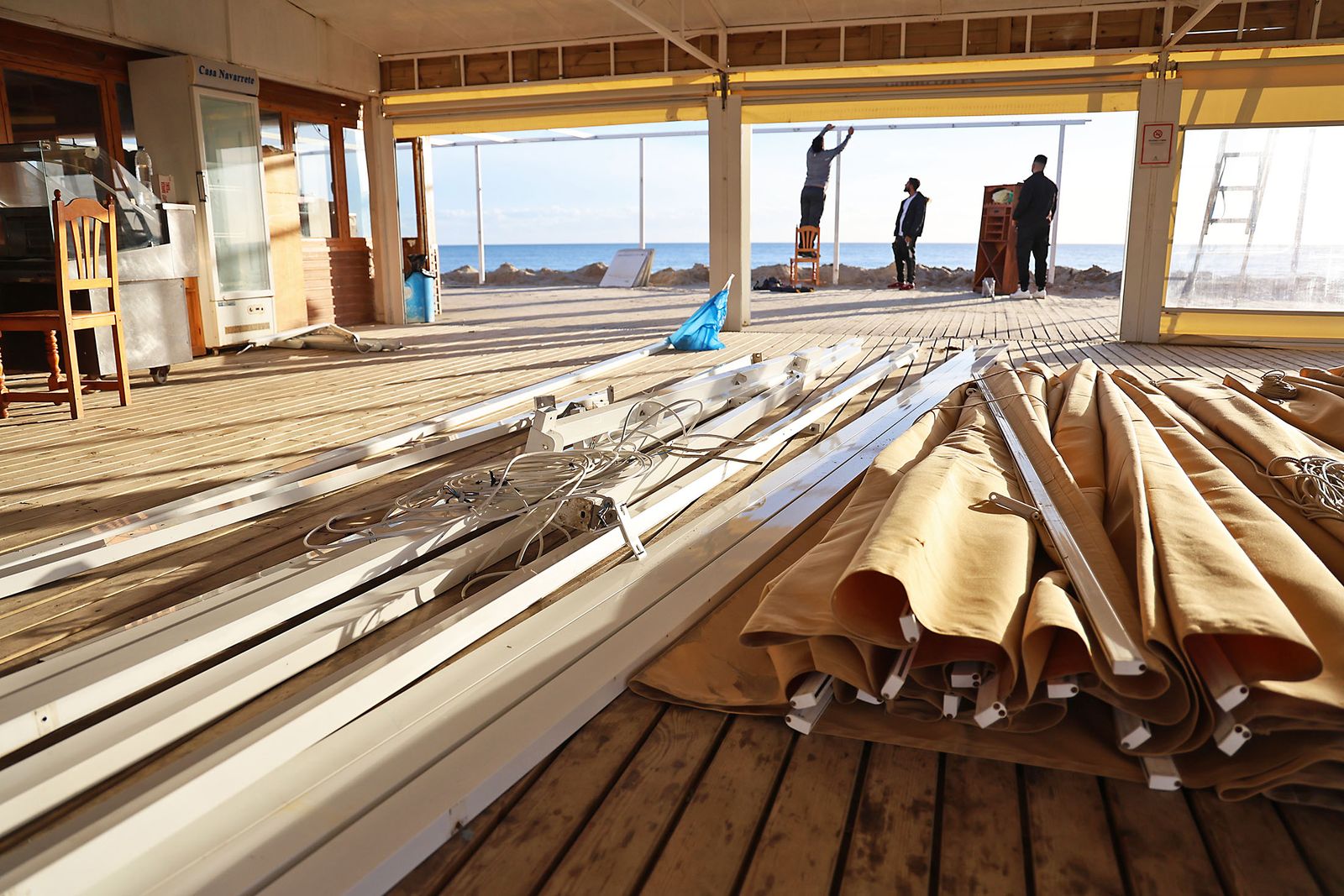 Las fotografías del cierre del chiringuito Der Matias