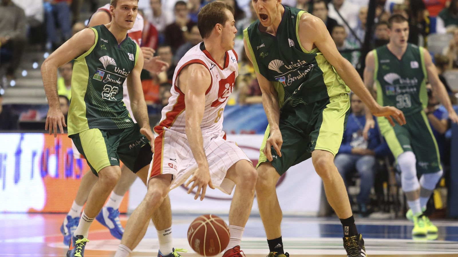 Fran Vázquez, en el duelo de Málaga'14.