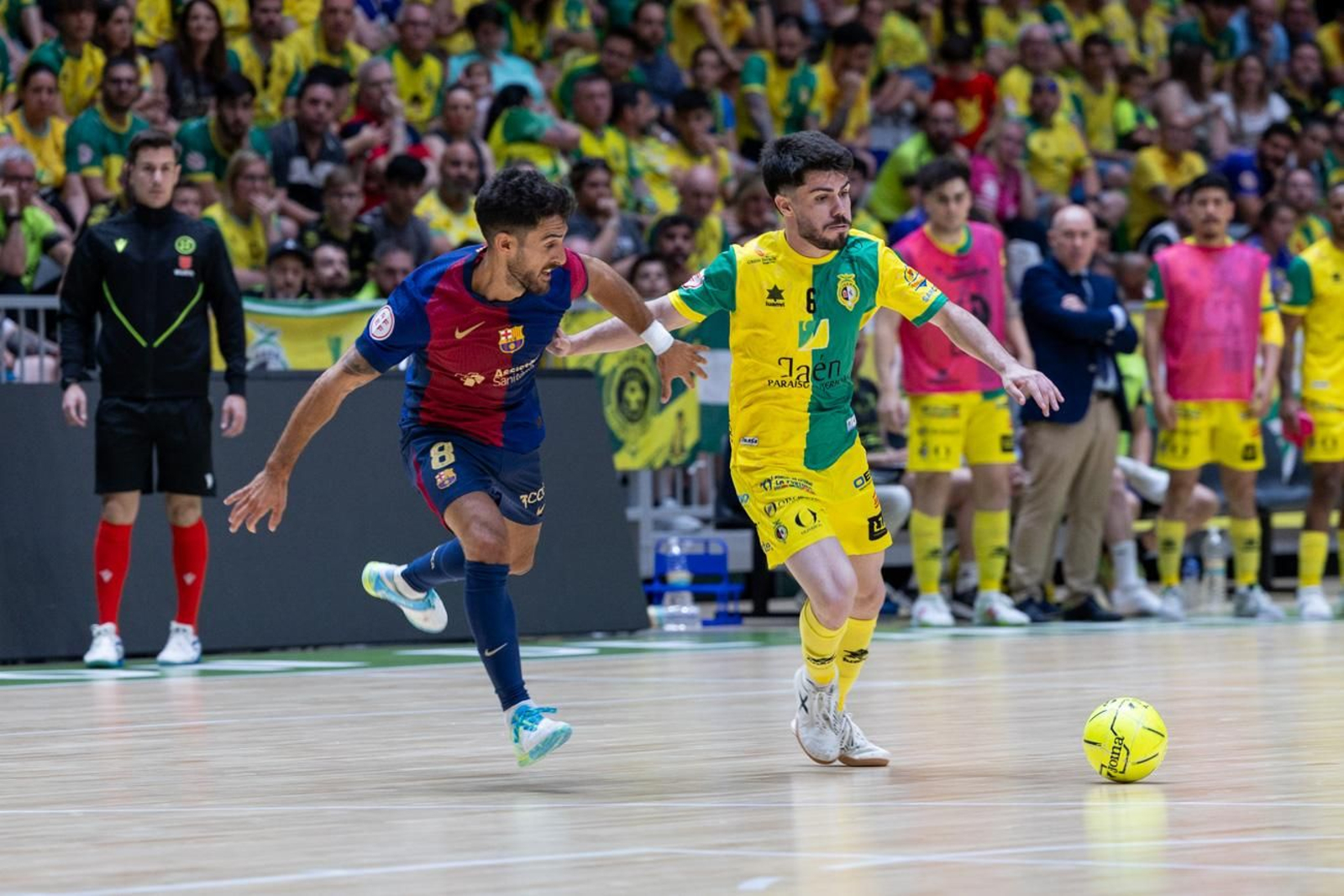 El triunfo del Barça ante el Jaén FS en el Olivo Arena