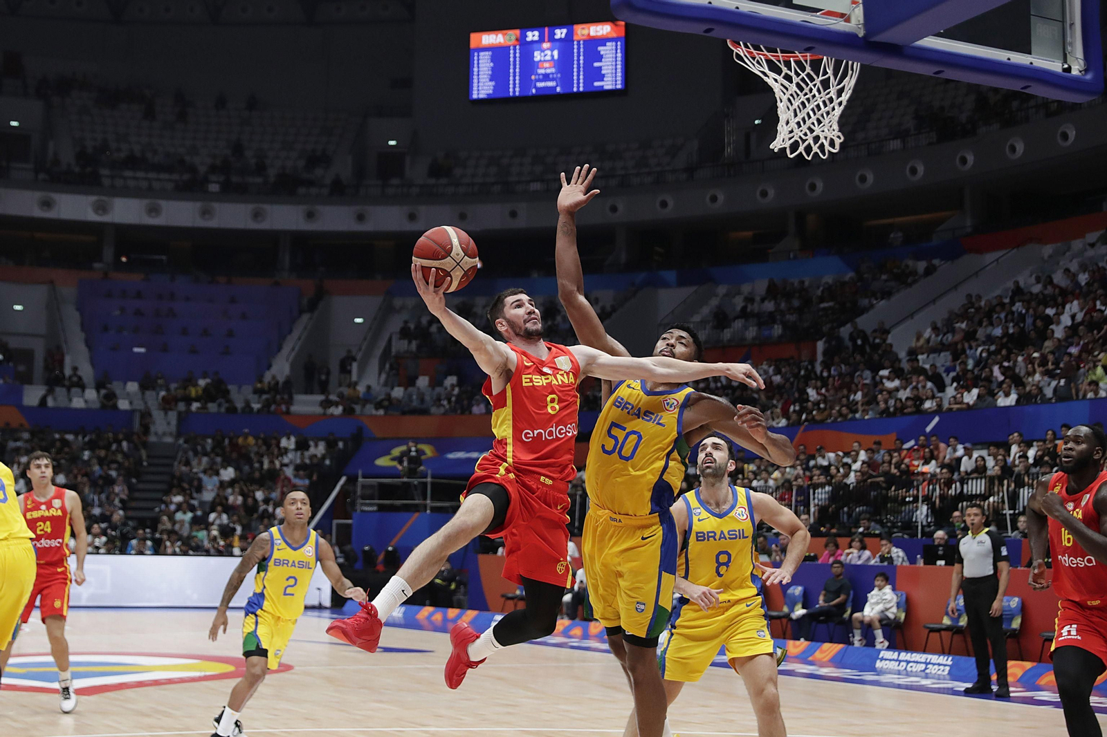 Las fotos del Brasil - España de baloncesto