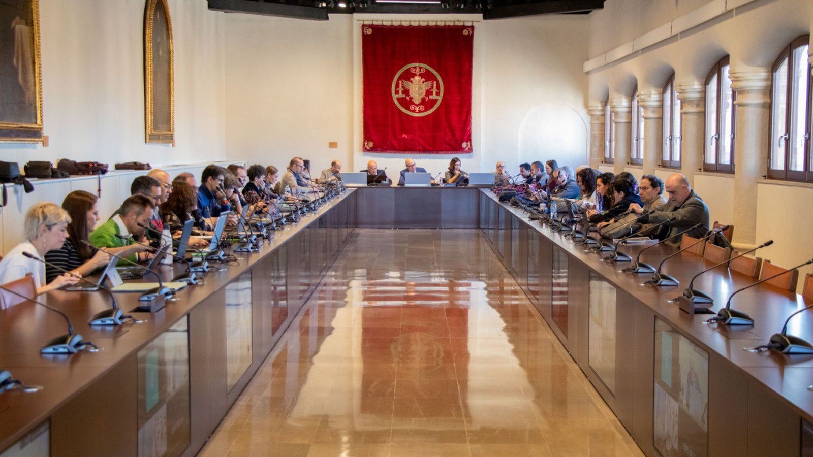Reunión del Consejo de Gobierno de la Universidad de Granada celebrado este miércoles.