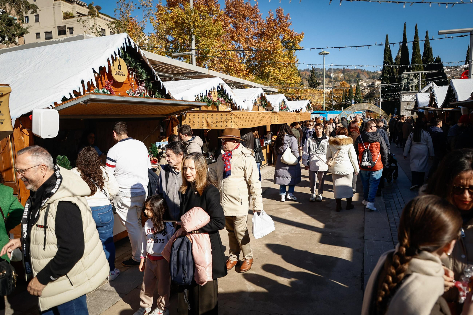 Imagen del mercadillo navideño Sabor Granada, de productos de la provincia.
