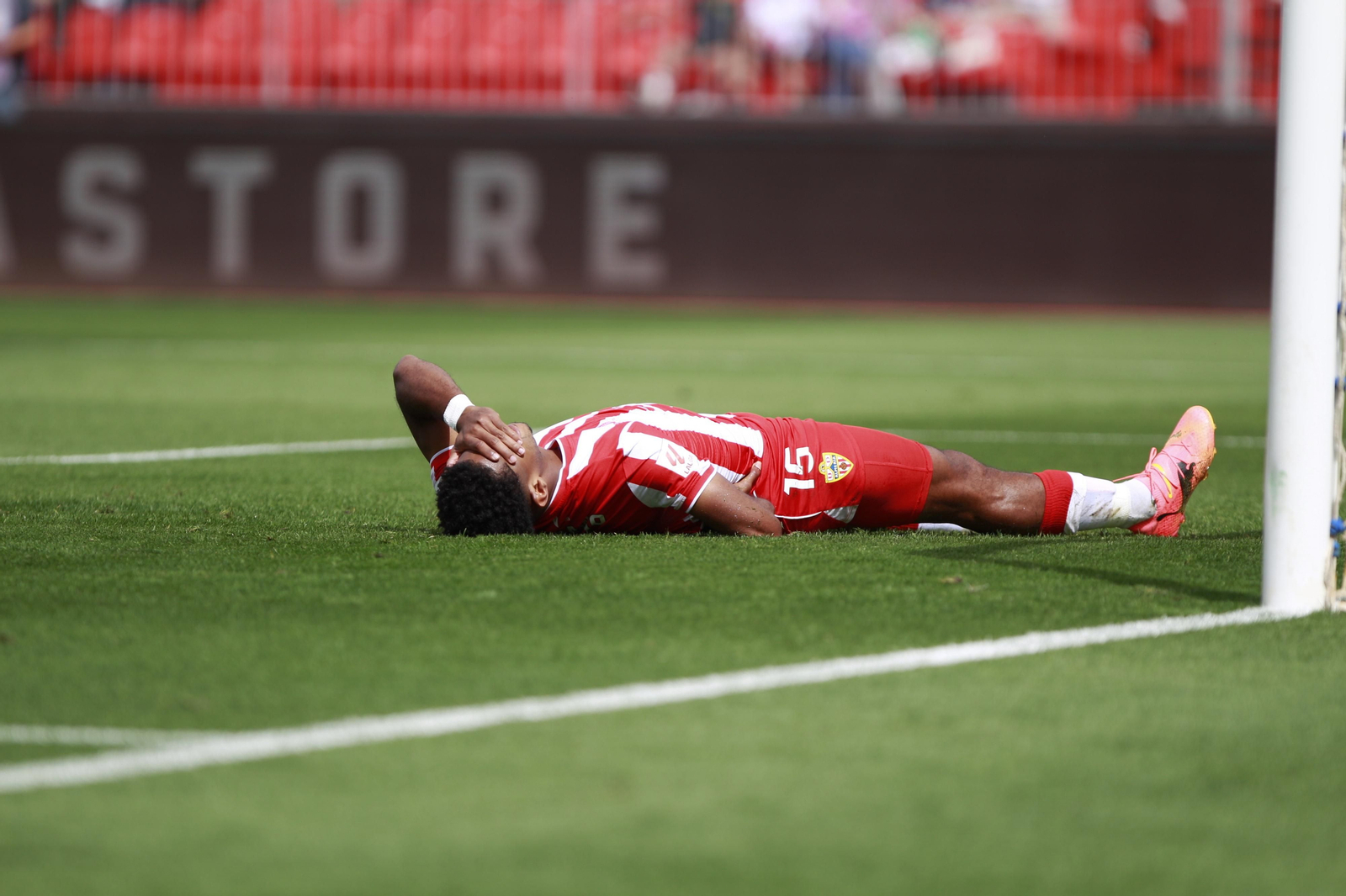 Las mejores imágenes del partido de fútbol U.D. Almería-Villarreal C.F.