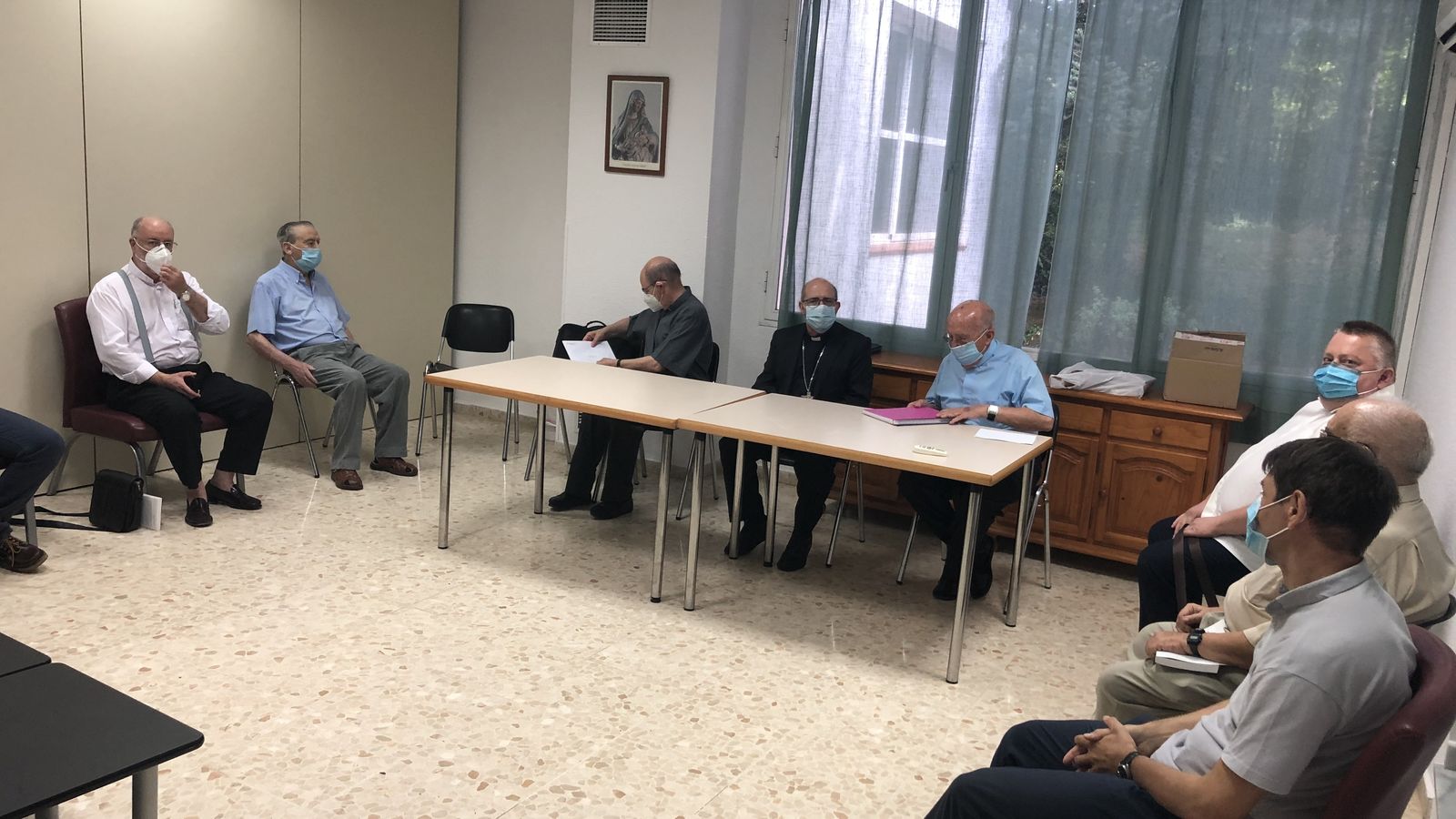 Visita del Obispo de Huelva, Santiago Gómez, al arciprestazgo de la Sierra.