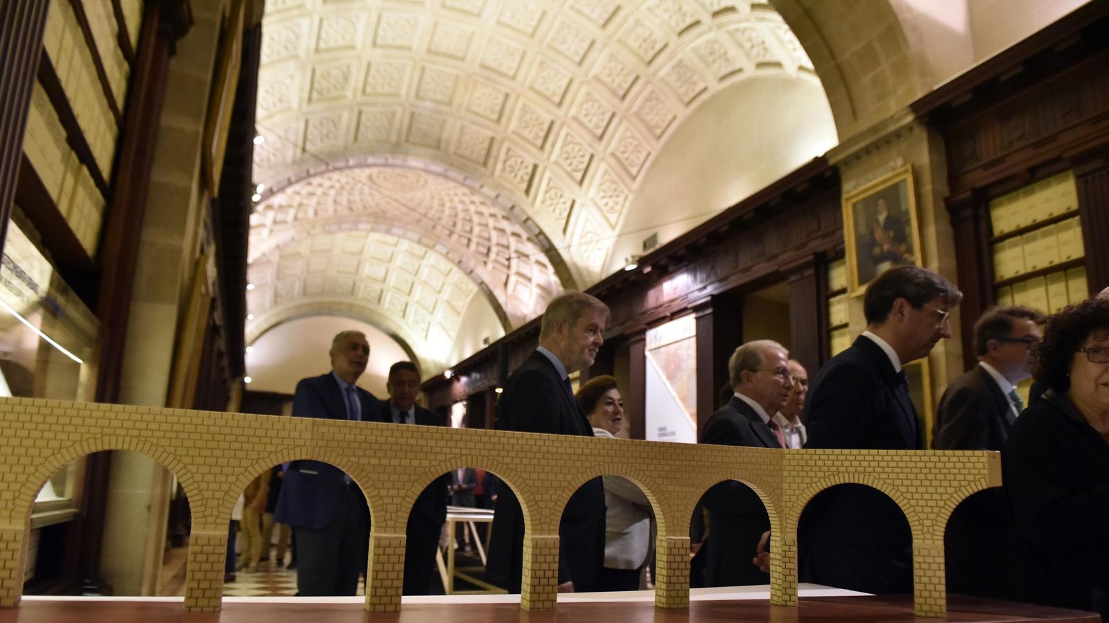 Imágenes de la presentación de la exposición  'Murillo en el Archivo de Indias'.