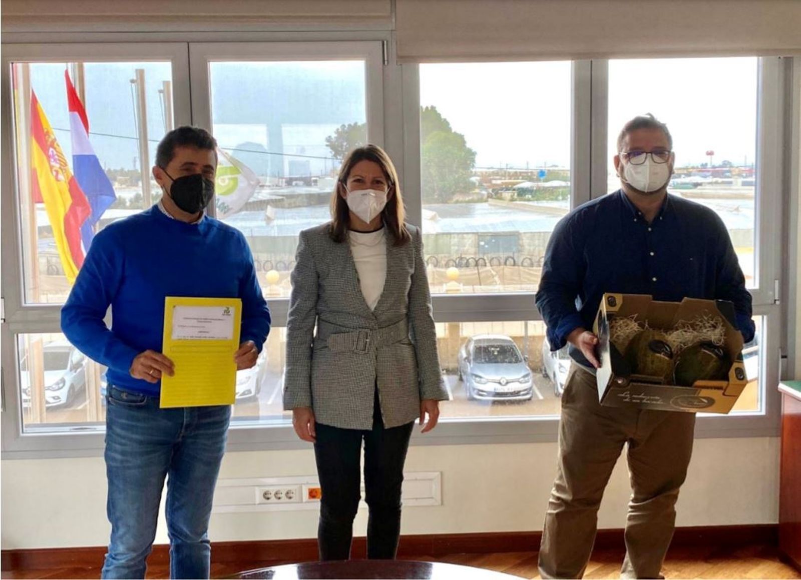 Ricardo Ortiz Portero, Business Manager Rijk Zwaan Ibérica; Juana María Pardo Lozano, Company Lawyer Rijk Zwaan Ibérica; Jordi Valle López, Manager de Progresmami.