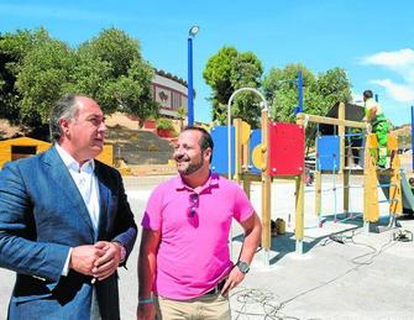 Visita de José Ignacio Landaluce y Segundo Ávila a la zona.