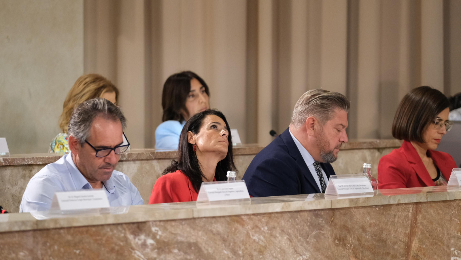 Imágenes del pleno del Ayuntamiento de Almería