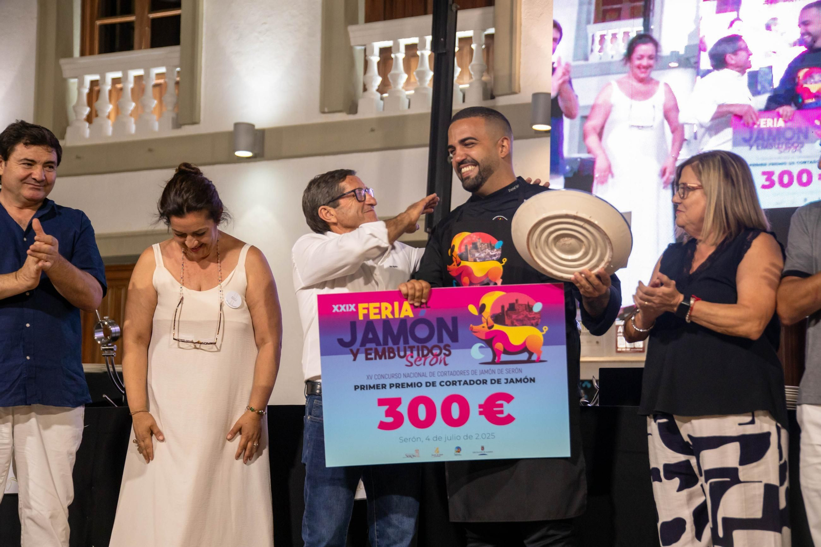 Concurso de cortadores de jamón en Serón, en imágenes