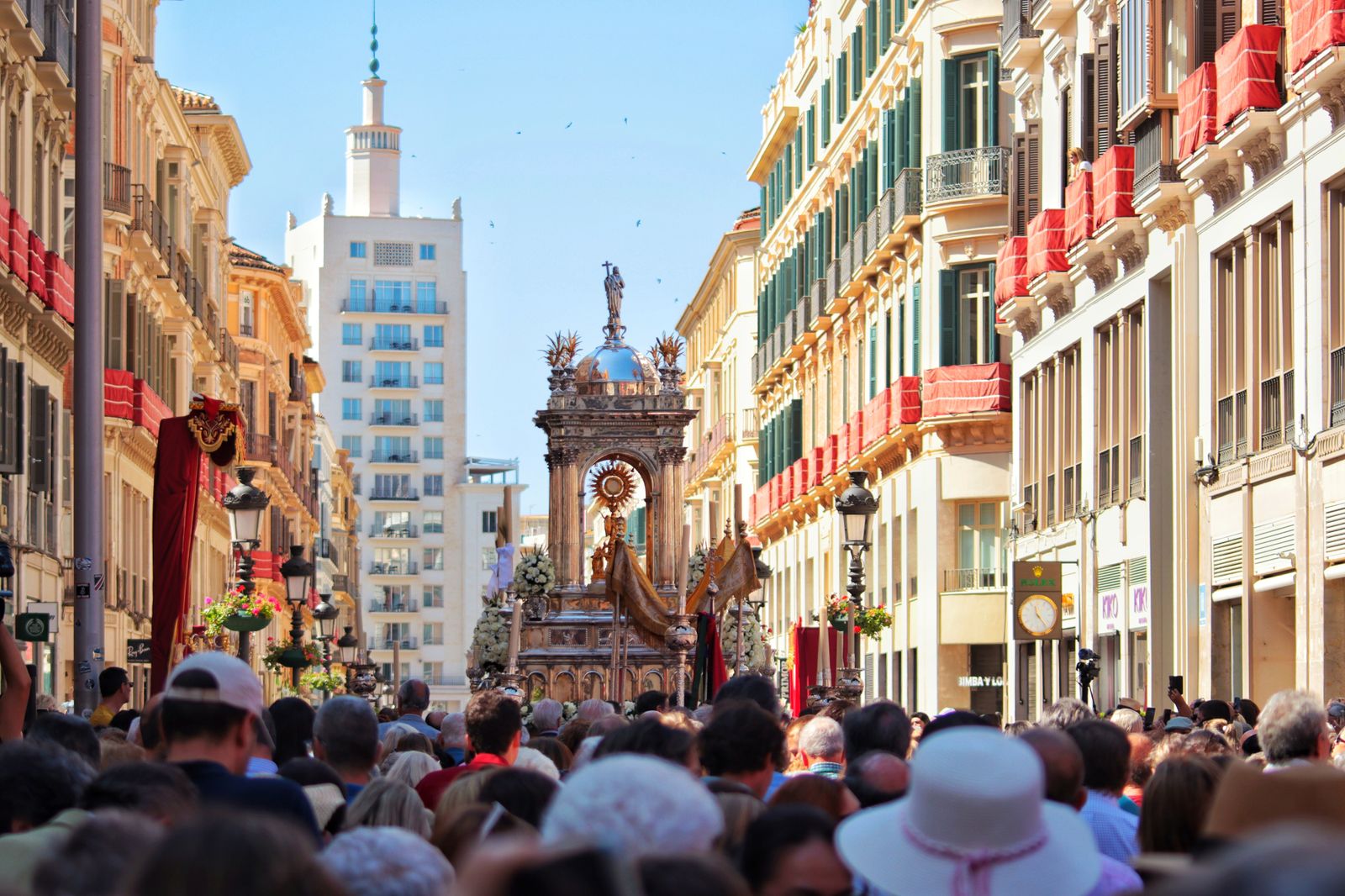 La imágenes de la procesión del Corpus Christi este domingo en Málaga