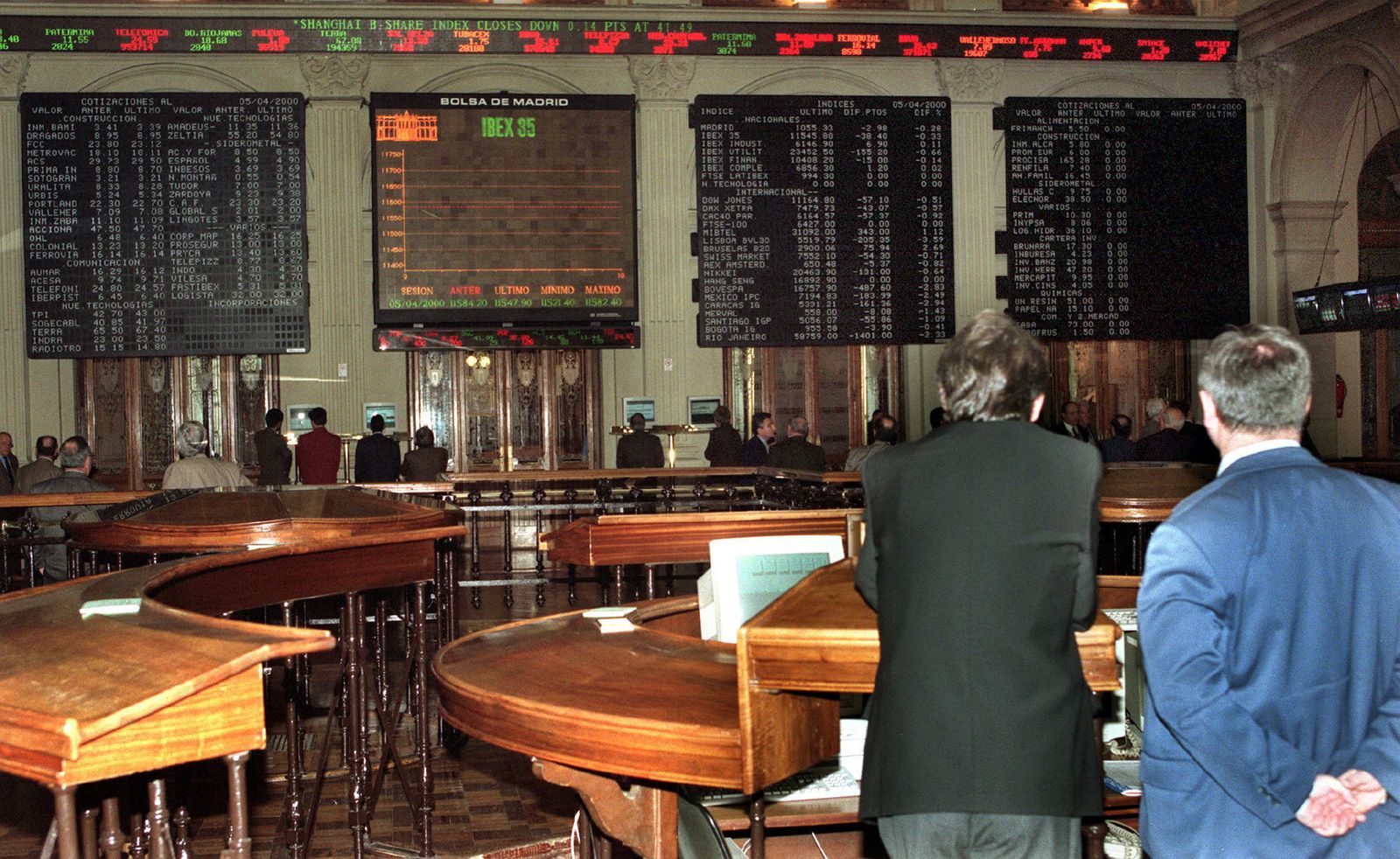 La Bolsa de  Madrid.