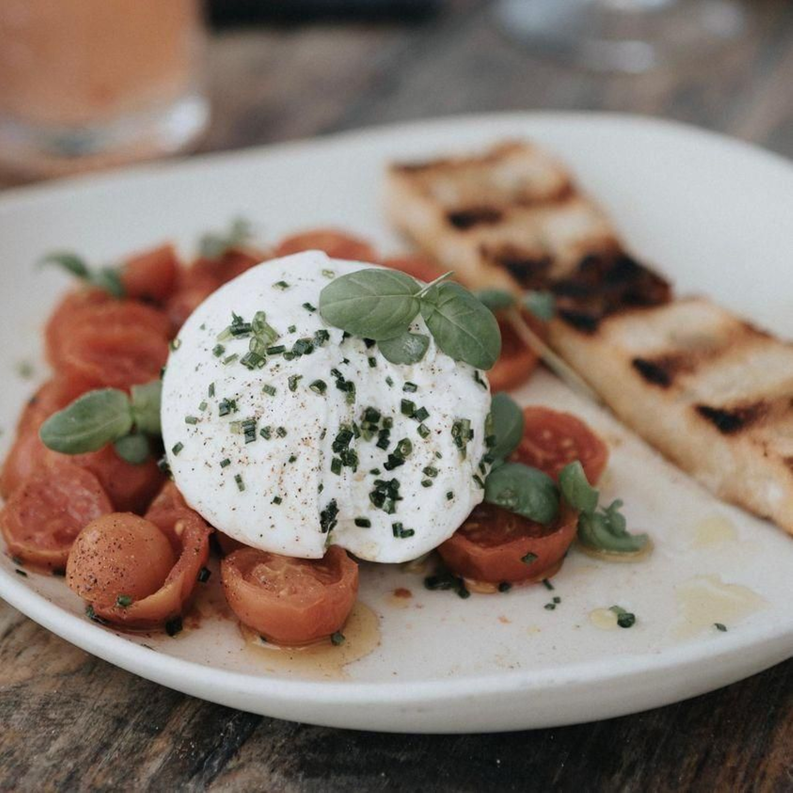 La burrata de La Plage Casanis
