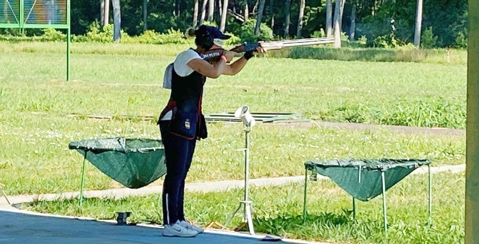 Fátima Gálvez, en el último entrenamiento en Osijek antes de arrancar la competición.