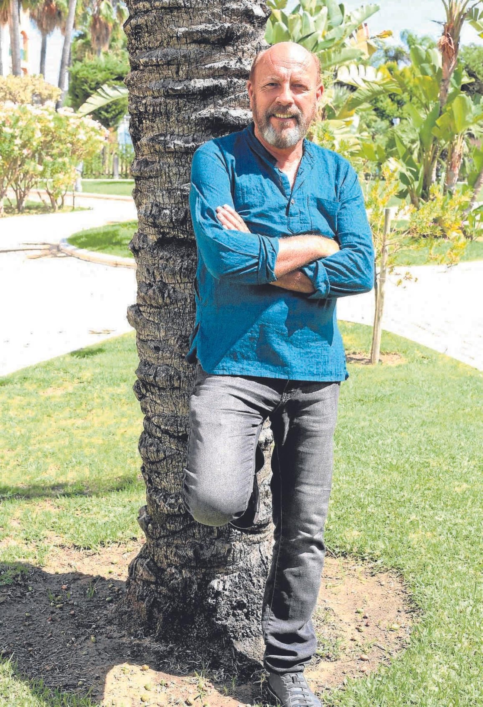 Ruibal, durante la sesión de fotos de la entrevista.