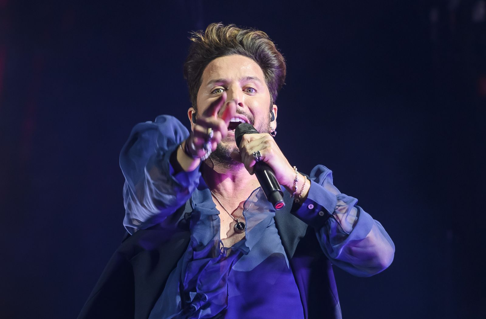 Manuel Carrasco en su concierto en La Cartuja de Sevilla.