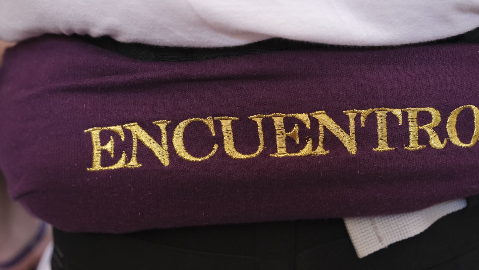 La procesión del Encuentro por las calles de Almería, en imágenes