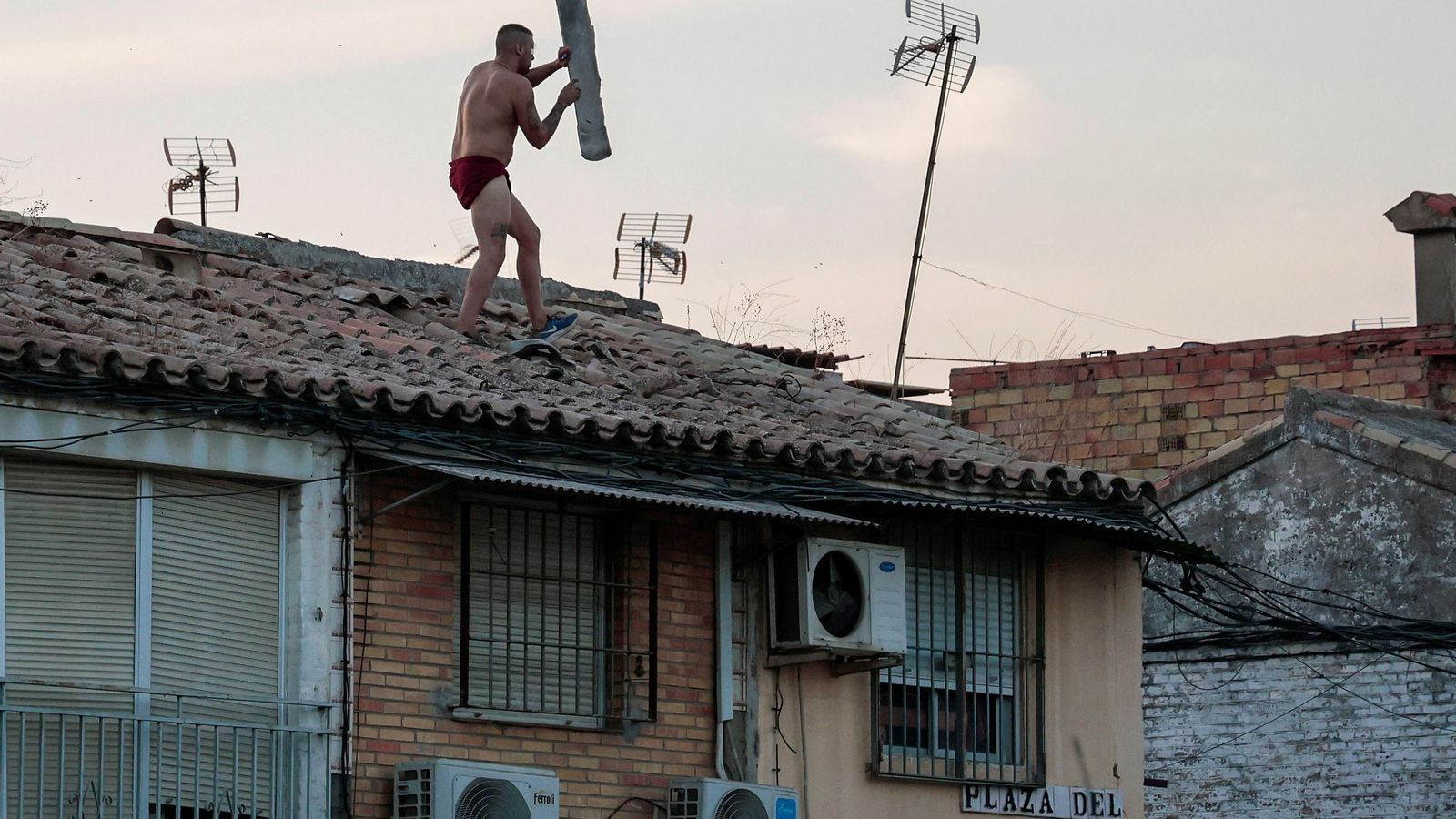El hombre que provocó el altercado en Torreblanca.