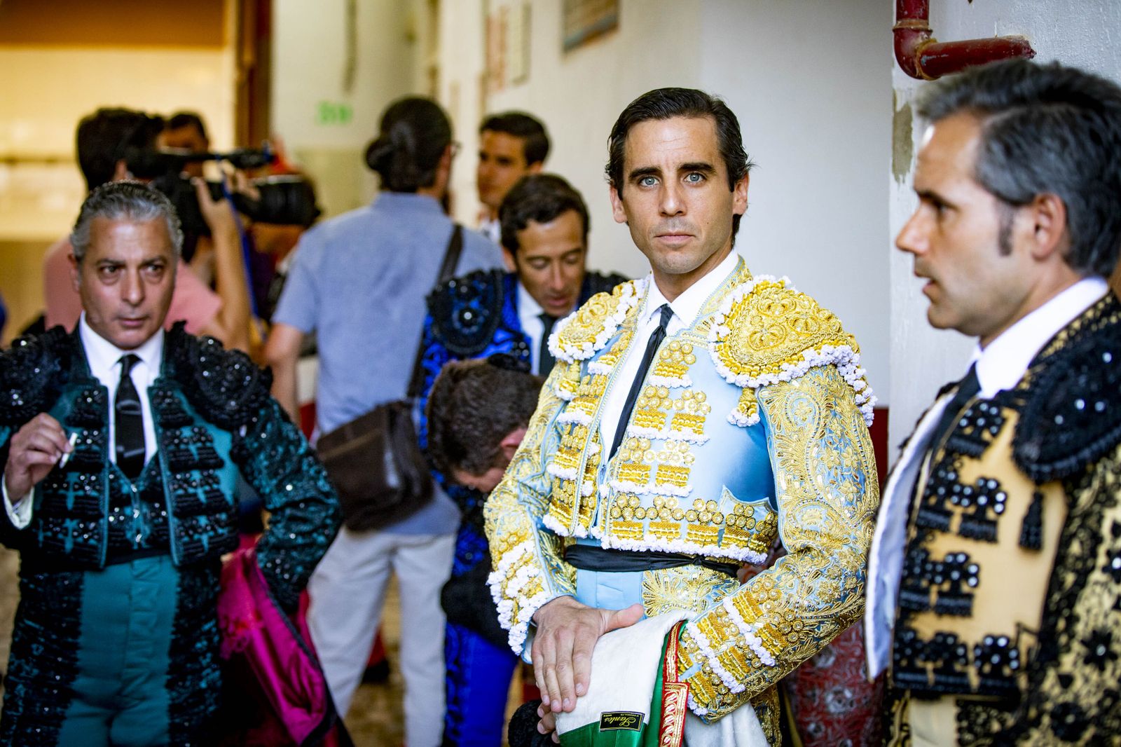 Daniel Crespo, Manzanares y Juan Ortega, en la plaza de toros de El Puerto