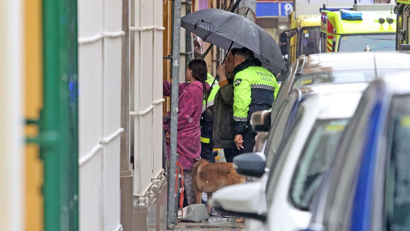 Imágenes del derrumbe en una casa okupada en Jerez