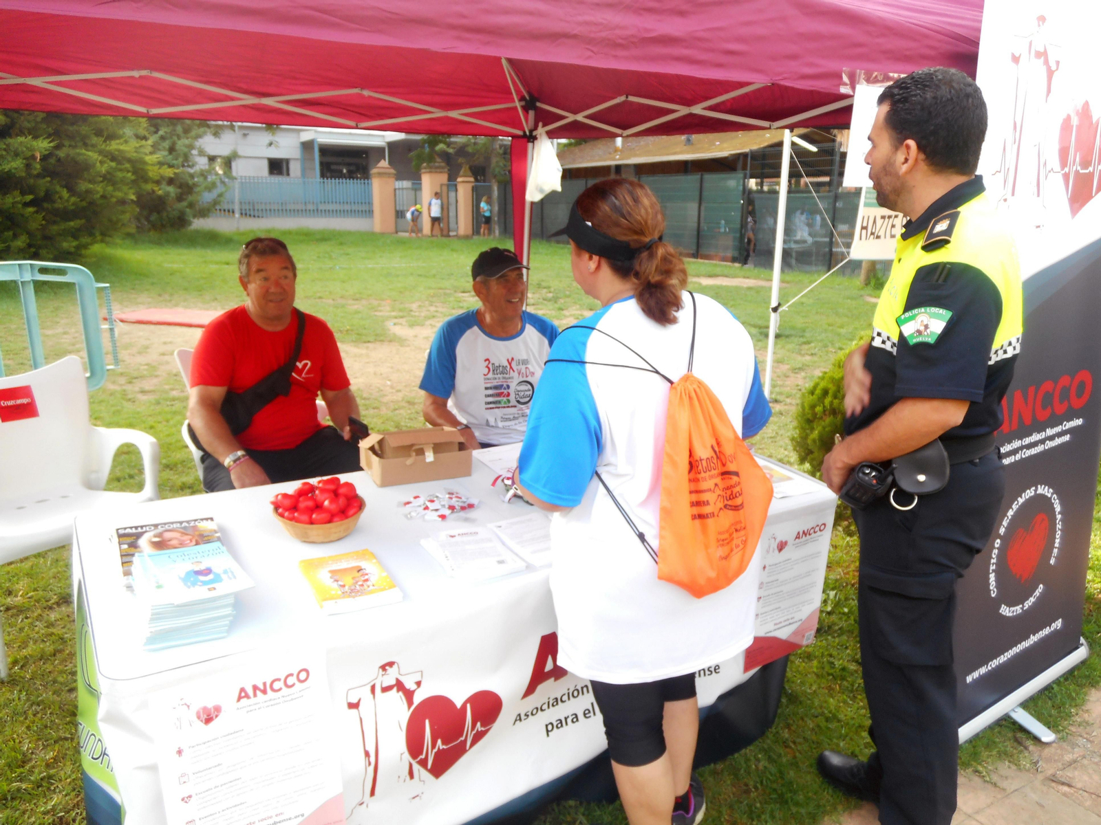 Una mesa informativa de Ancco.