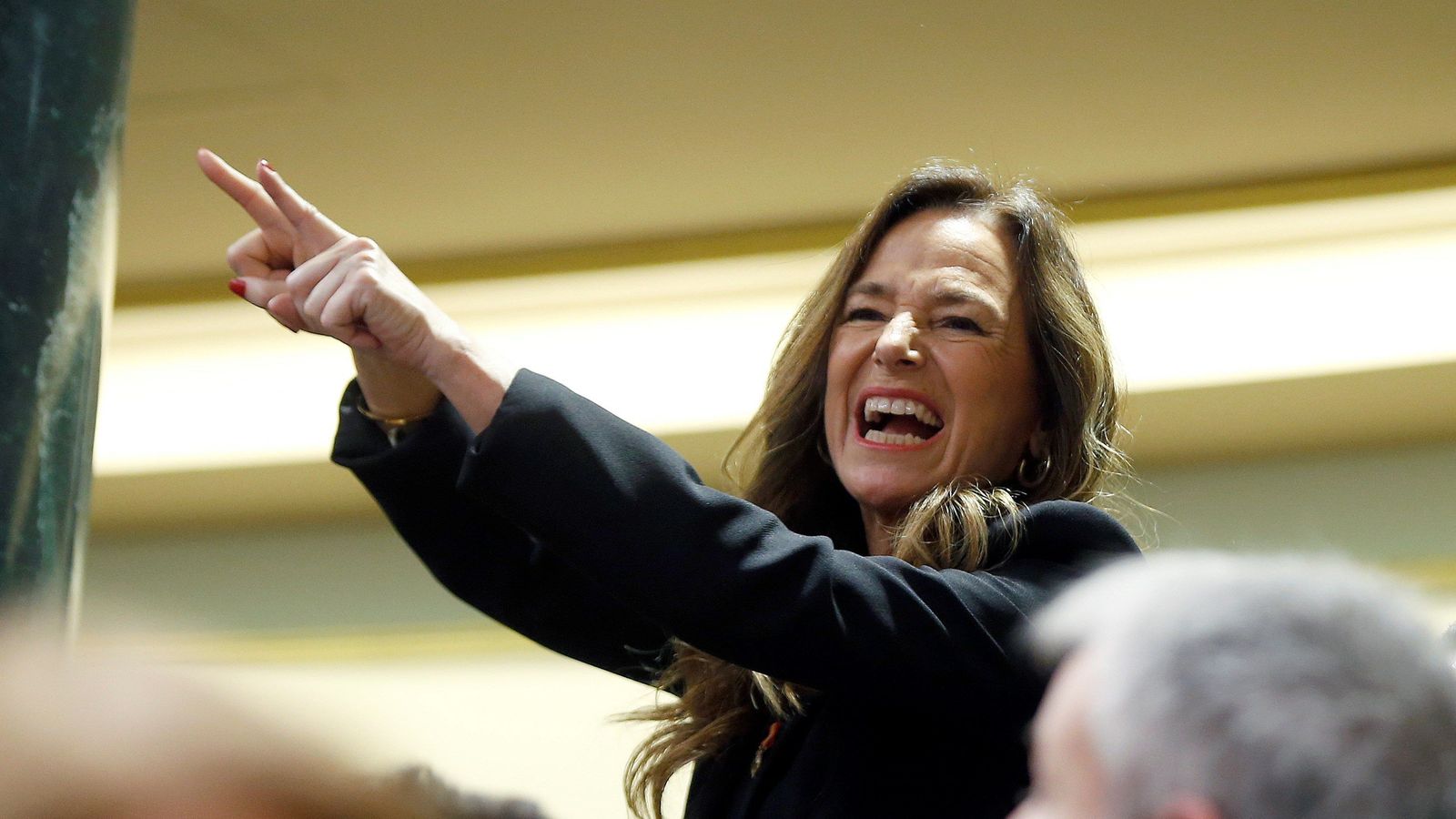 En pie en el Congreso de los Diputados para enfrentarse a los miembros de Bildu