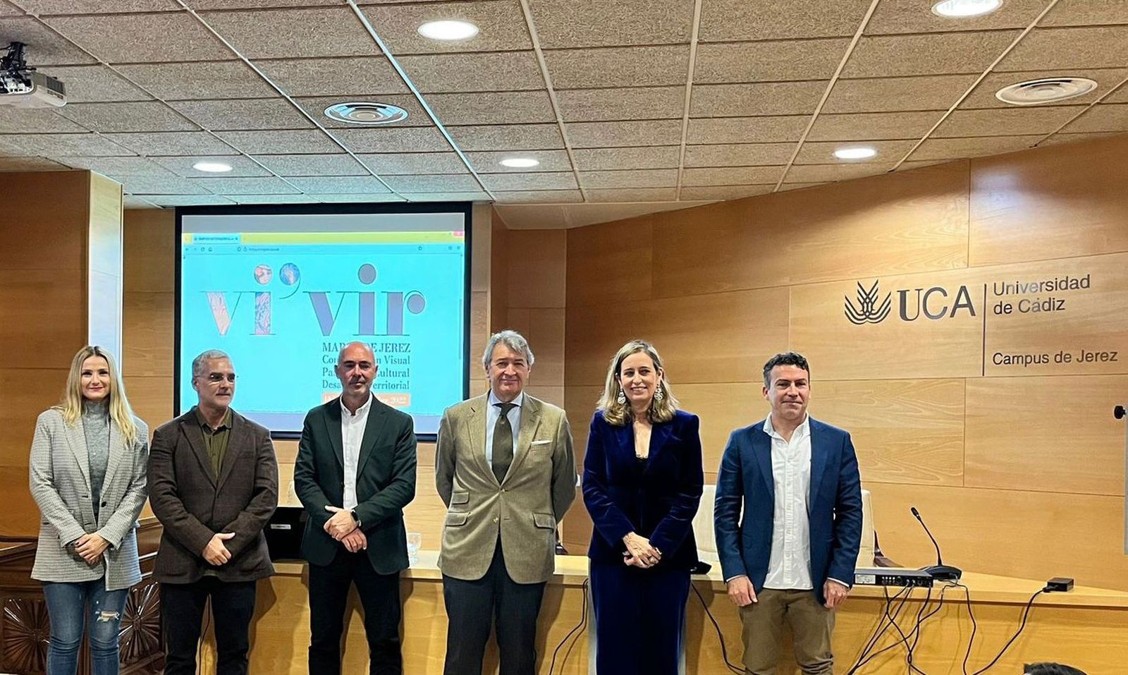 Inauguración del Simposio Internacional ‘Vi’vir Marco de Jerez’ en el Campus de Jerez.