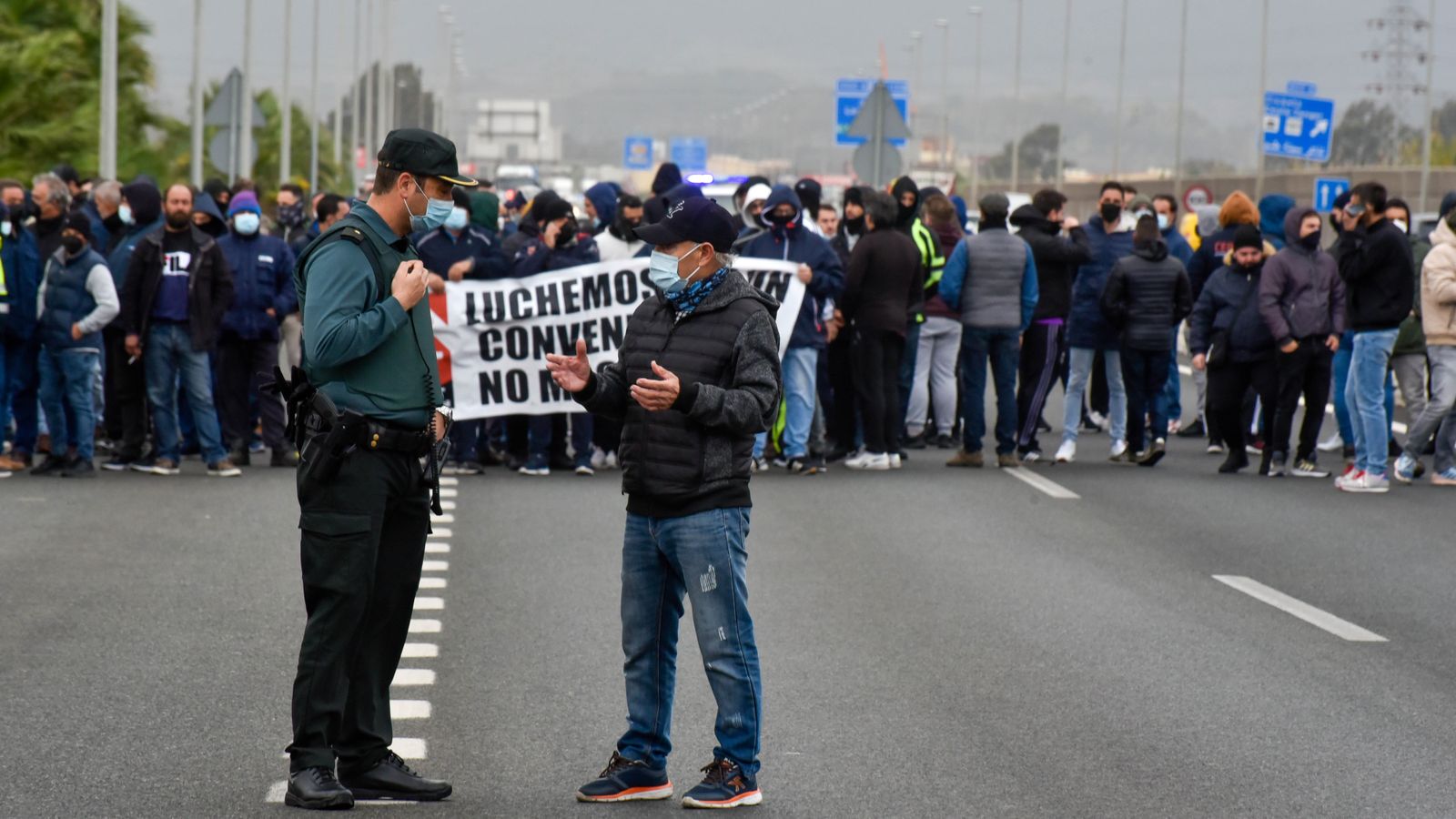 Cuarta jornada de huelga del metal en el Campo de Gibraltar