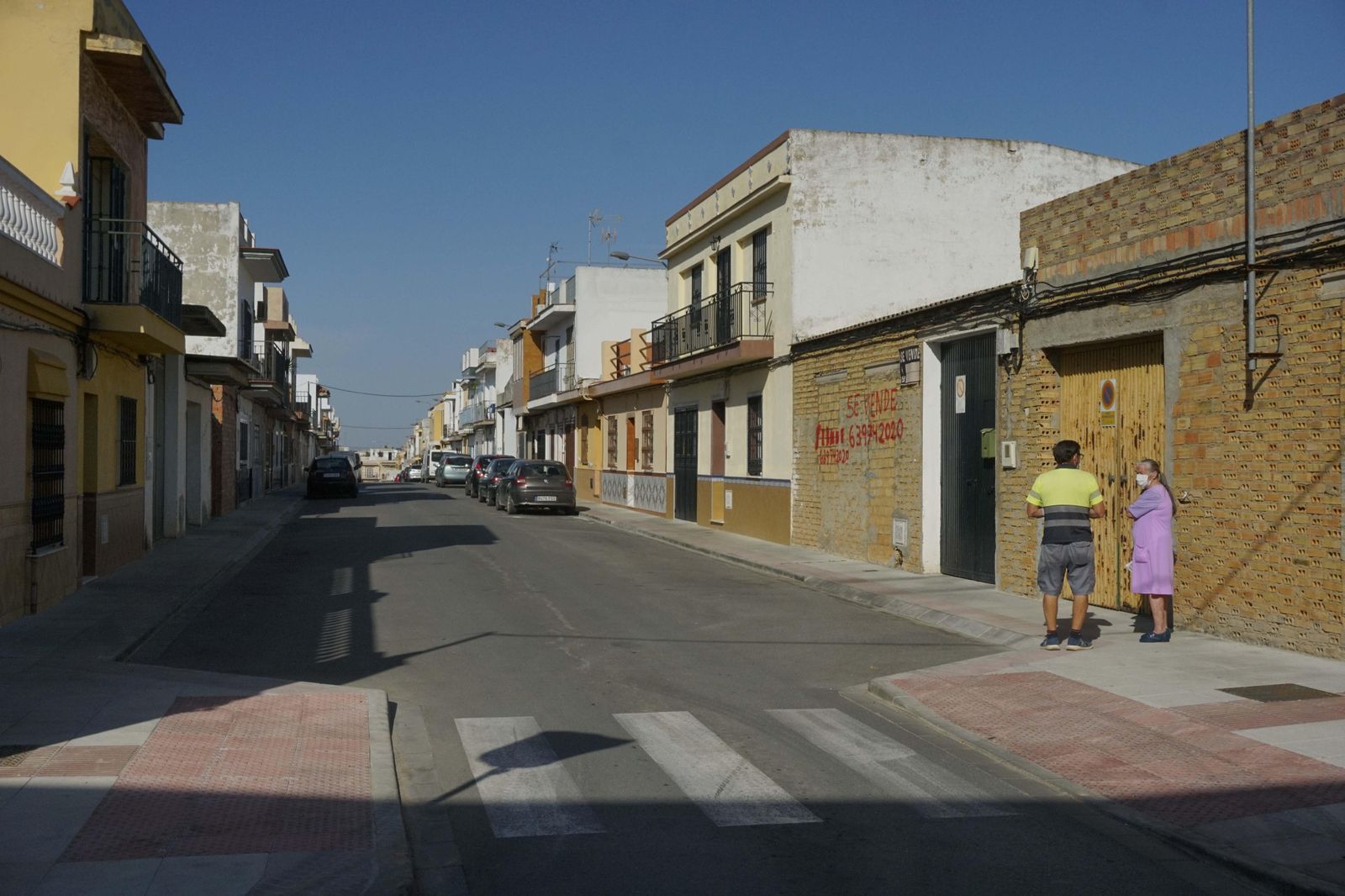 La calle Hojiblanca, durante la mañana de este jueves.