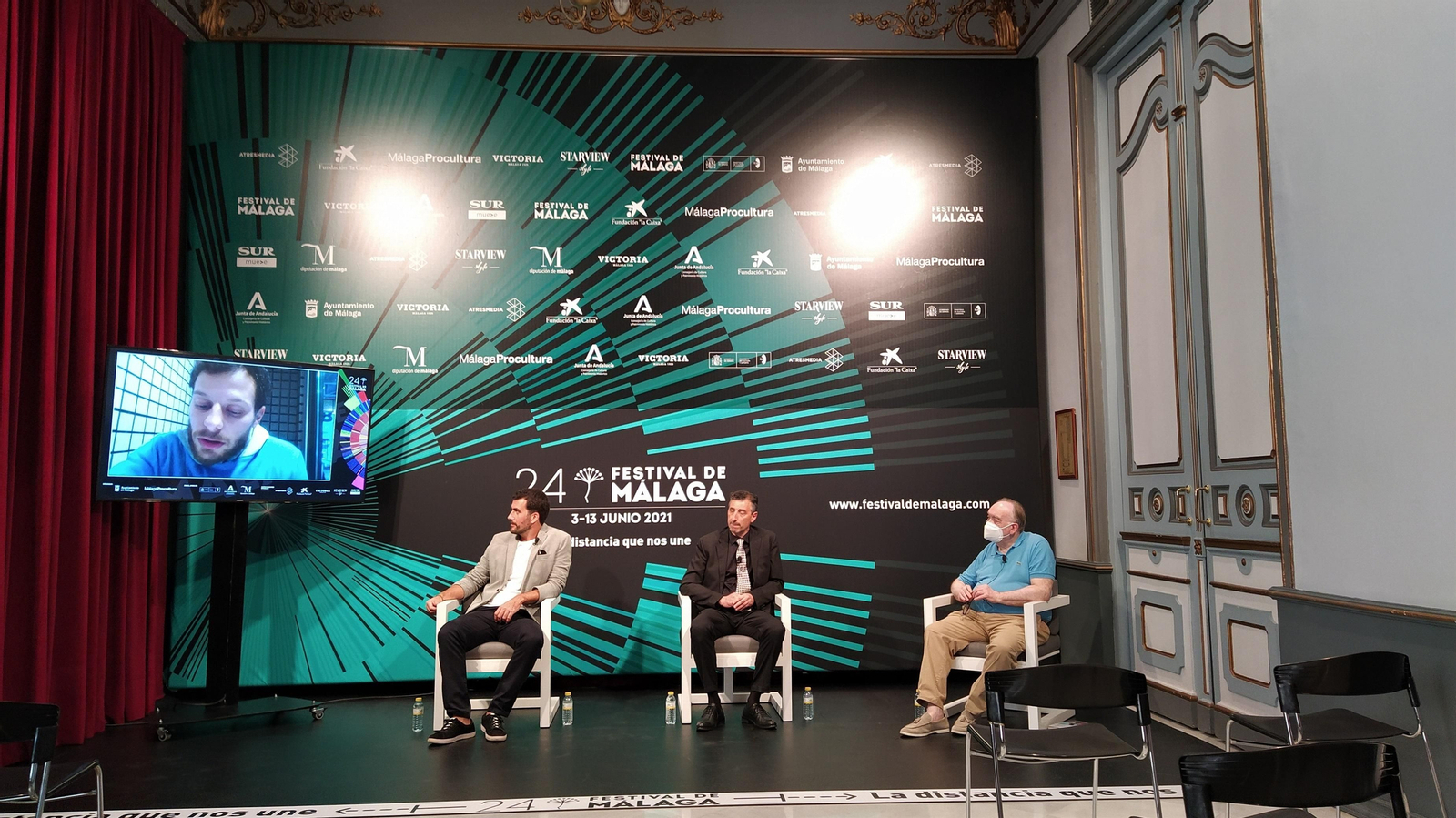 Presentación de 'Años luz' en el Festival de Cine de Málaga.