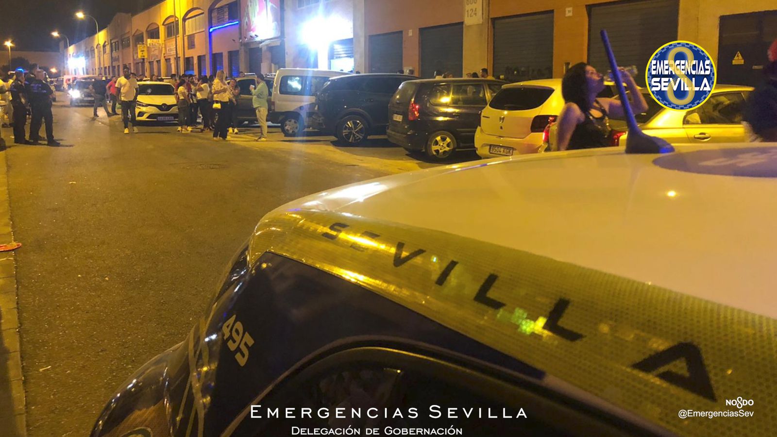 La zona donde se produjo el desalojo de ambos locales esta madrugada.