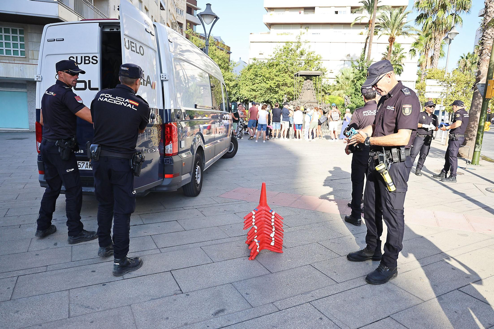 Así trabaja la Unidad de Subsuelo de la Policía para garantizar la seguridad en Huelva durante la Magna